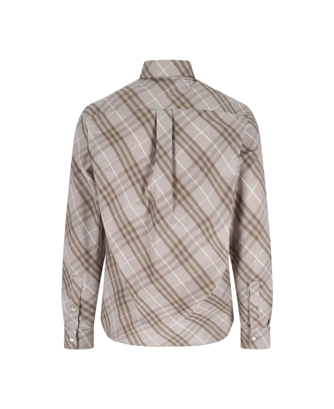 Burberry 
check
 Shirt - Gray