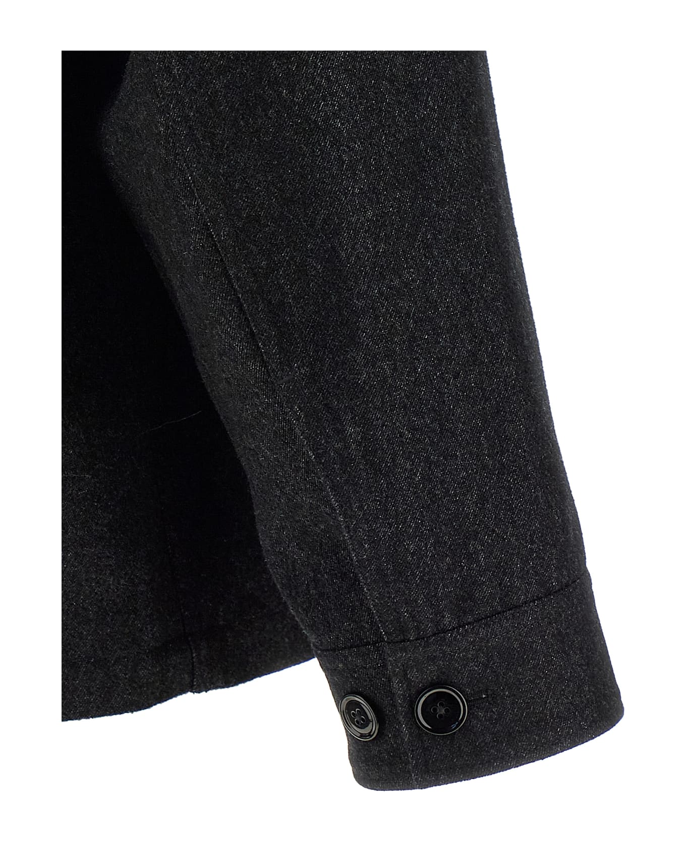 Lemaire Wool Overshirt - Black  