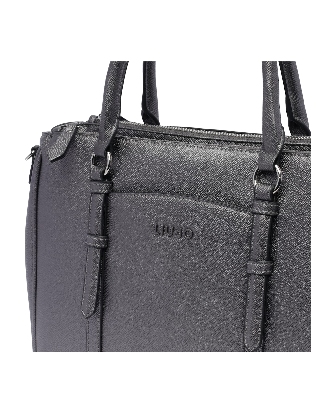 Liu-Jo Logo Boston Bag - Grey