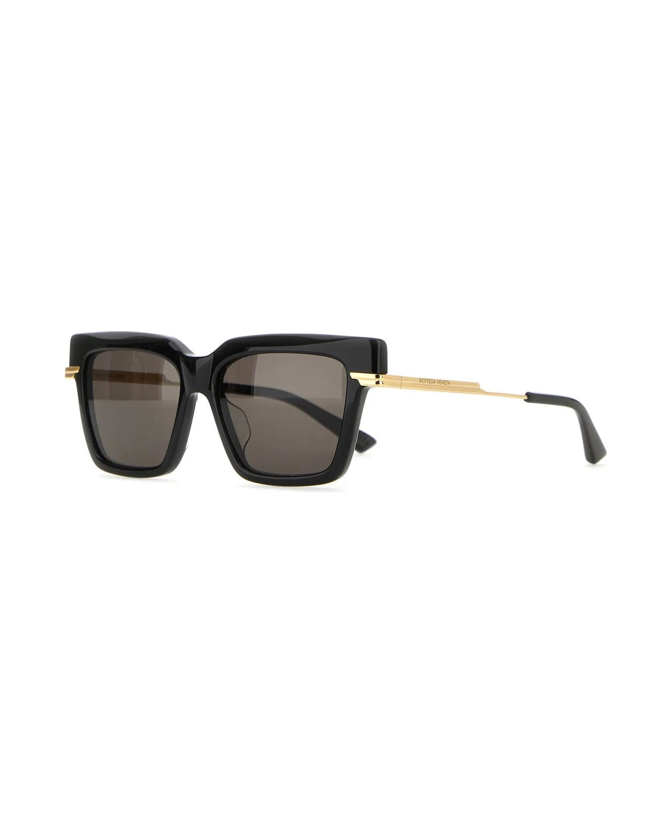 Bottega Veneta Eyewear Black Acetate Sunglasses