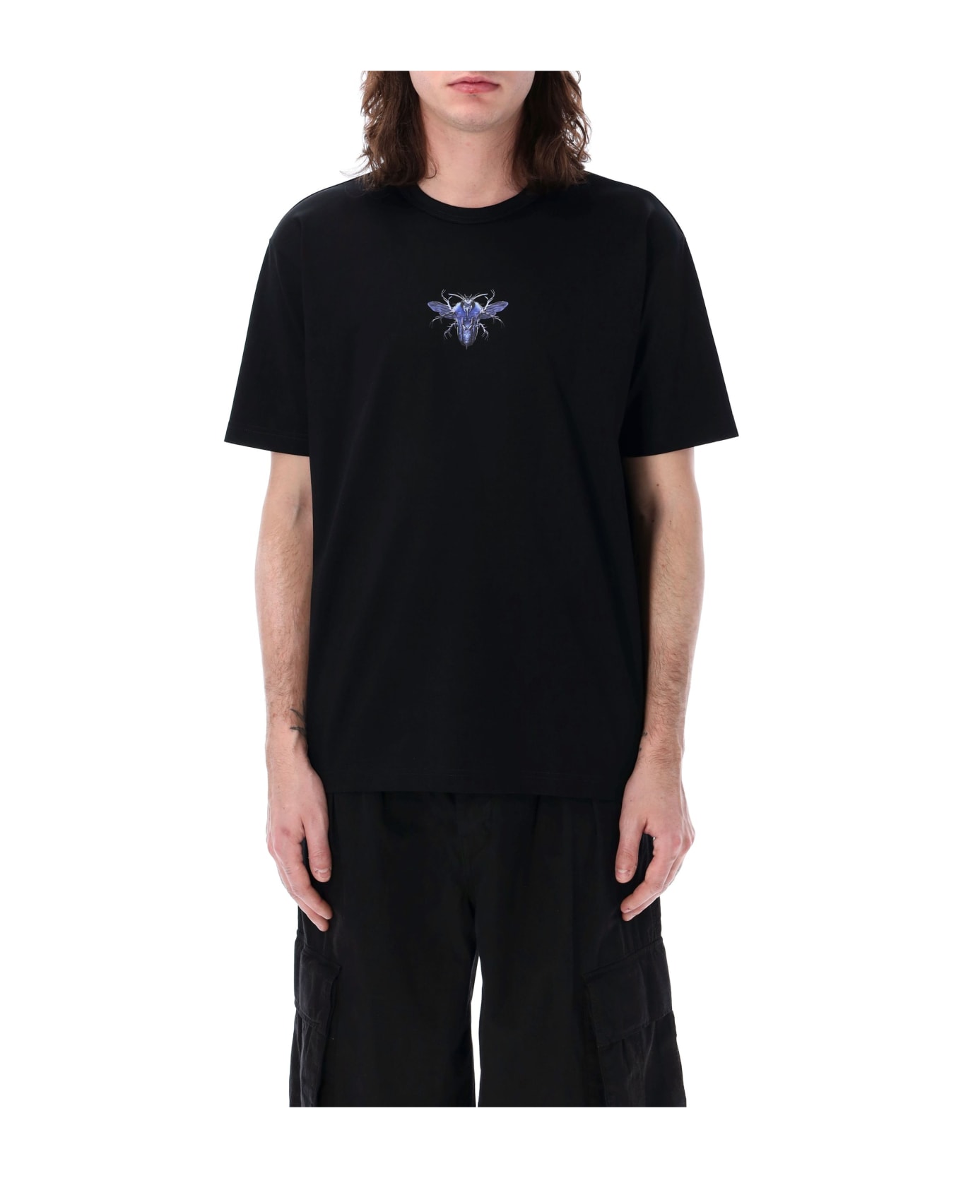 Junya Watanabe Bug Print T-shirt - BLACK