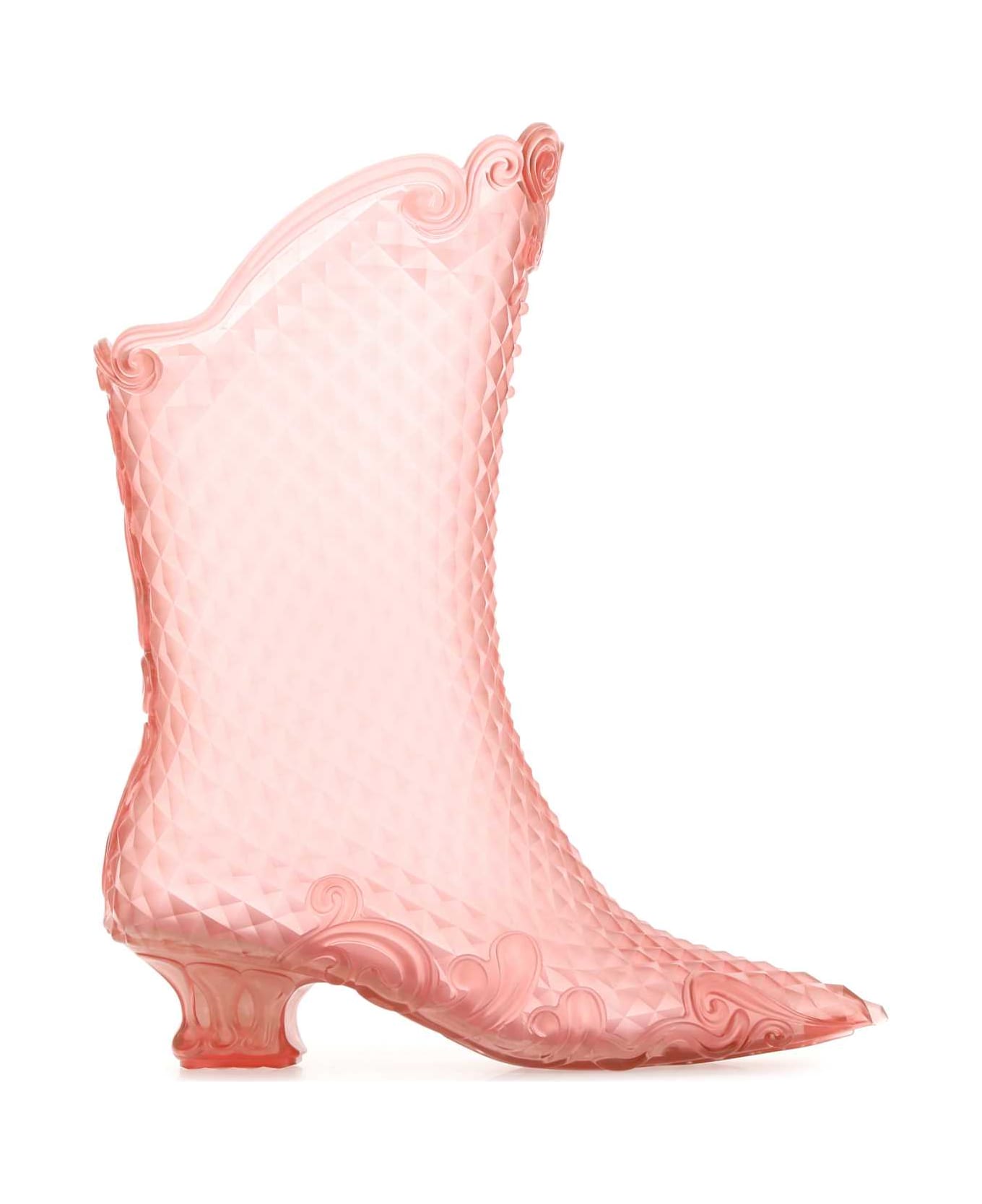 Y/Project Pink Pvc Ankle Boots - BABYPINK