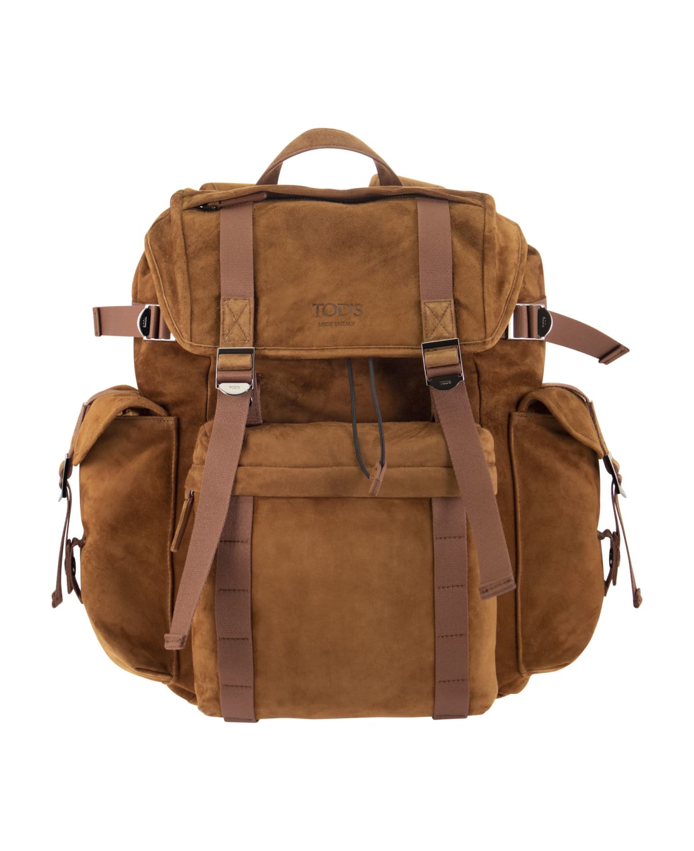 Tod's Medium Suede Backpack - Brown