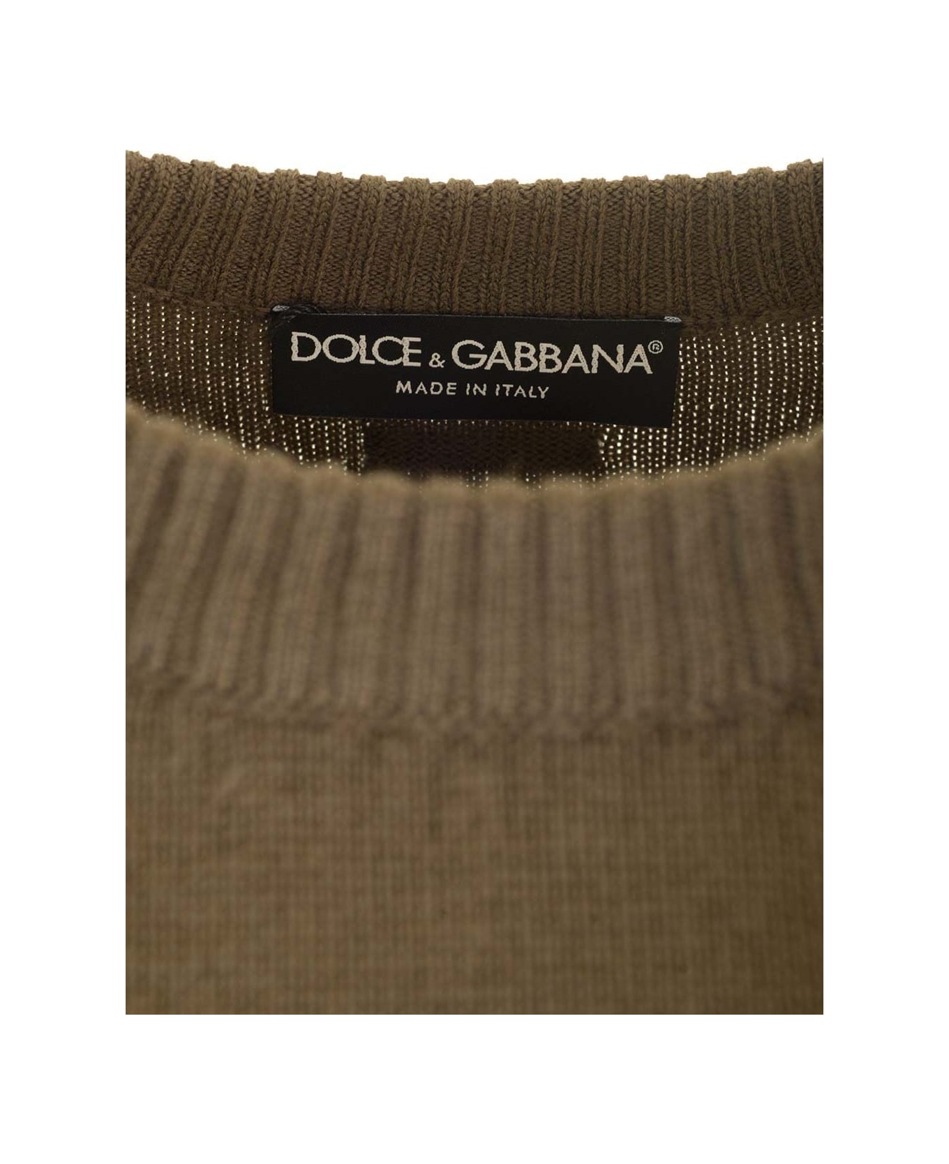 Dolce 
Gabbana Dark Brown Crewneck Knit - Brown