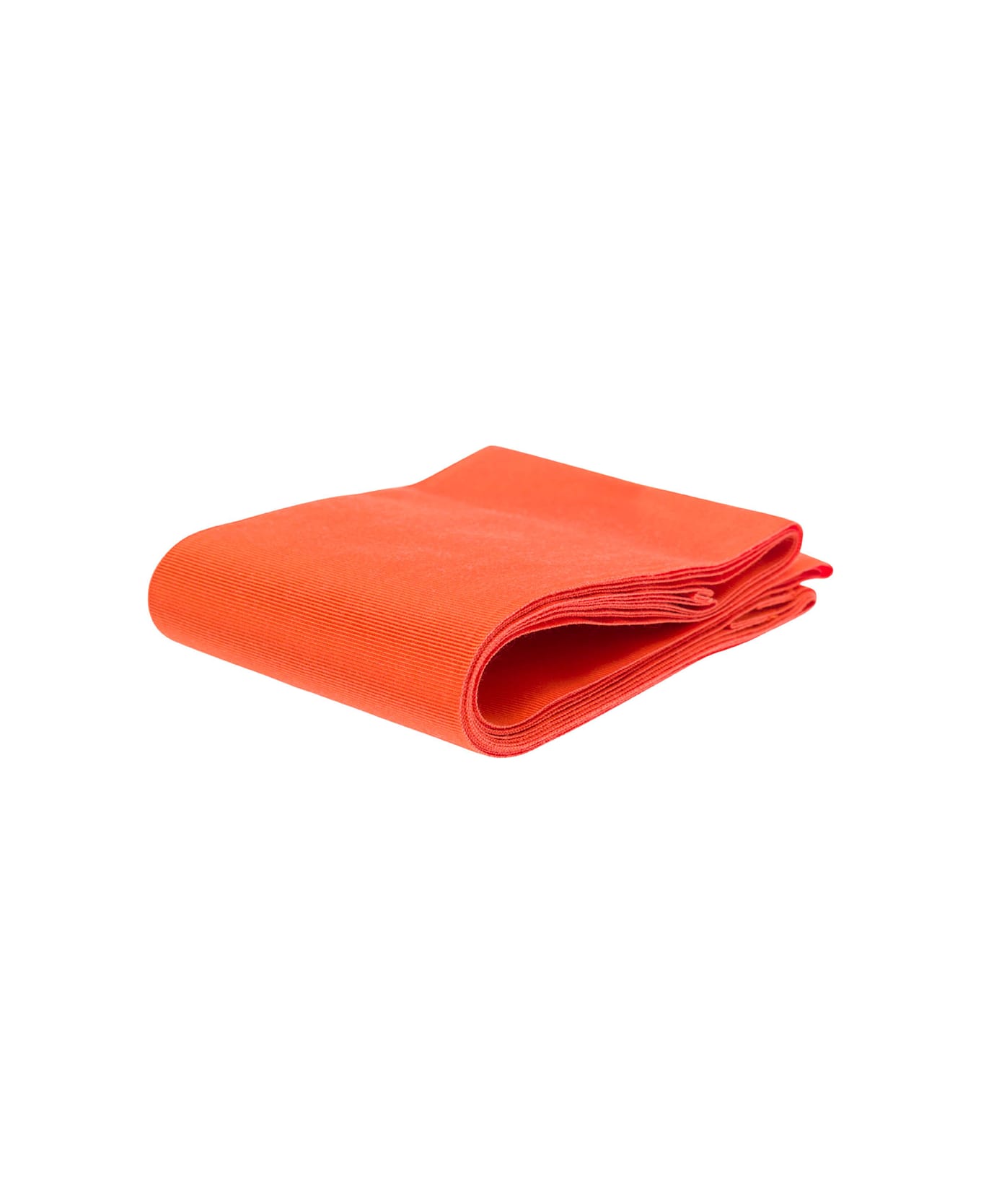 Sara Roka Orange Monochrome Sash In Cotton Blend Woman - Orange