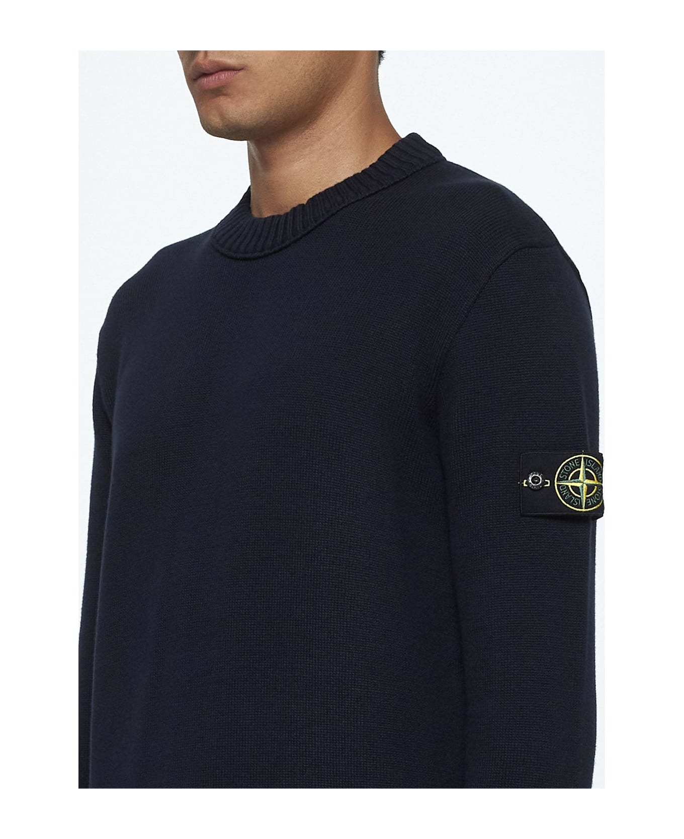 Stone Island Cotton-blend Sweater - Blue