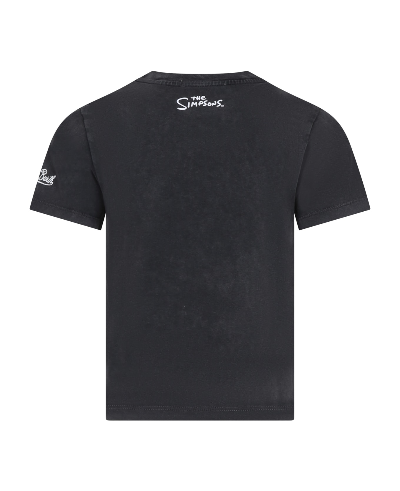MC2 Saint Barth Grey T-shirt For Boy With Bart Simposon - Grey