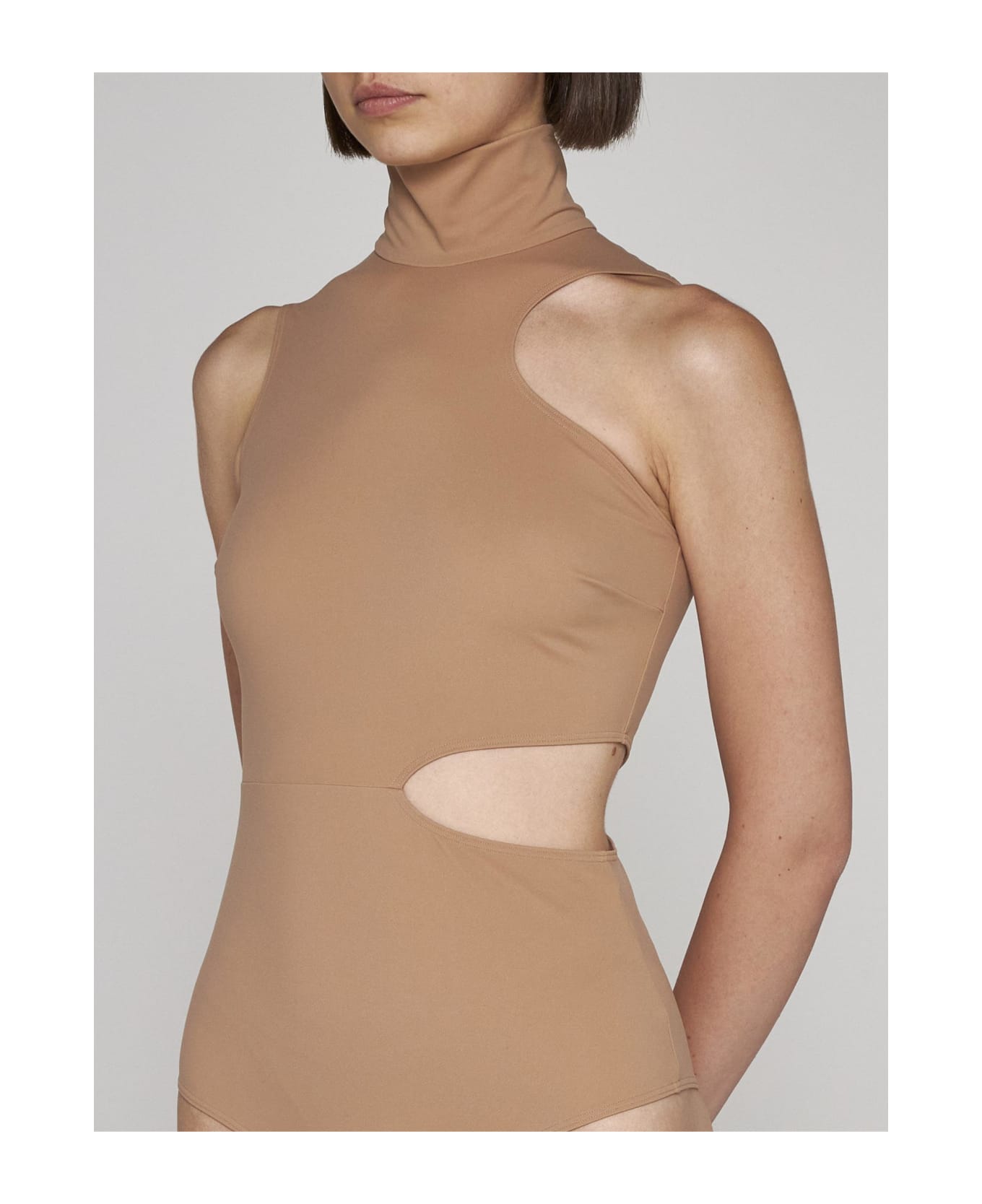 Wolford Warm Up Cut-outs Bodysuit - NUDE