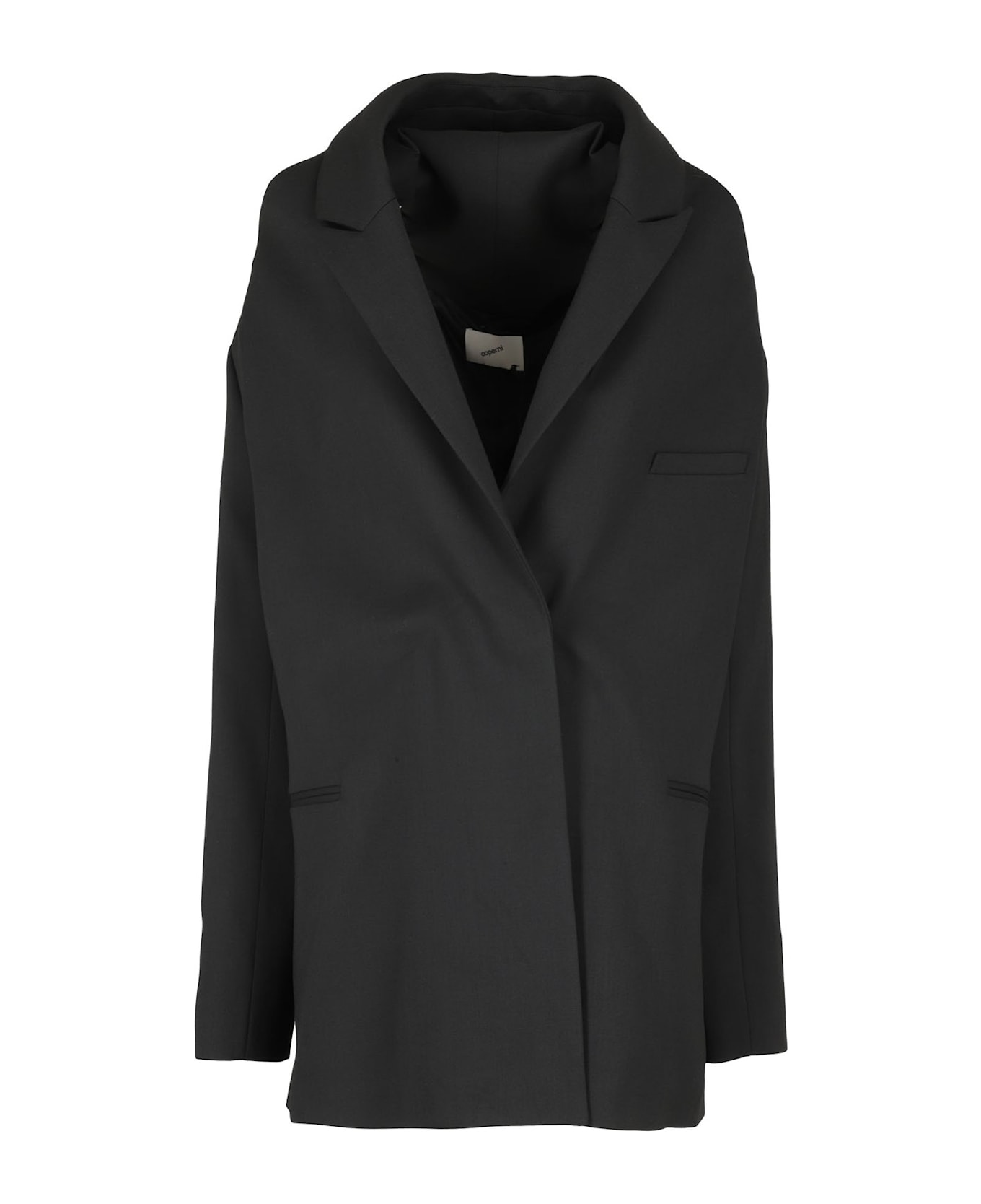 Coperni Single-breasted Hooded Blazer Dress Dress - NERO