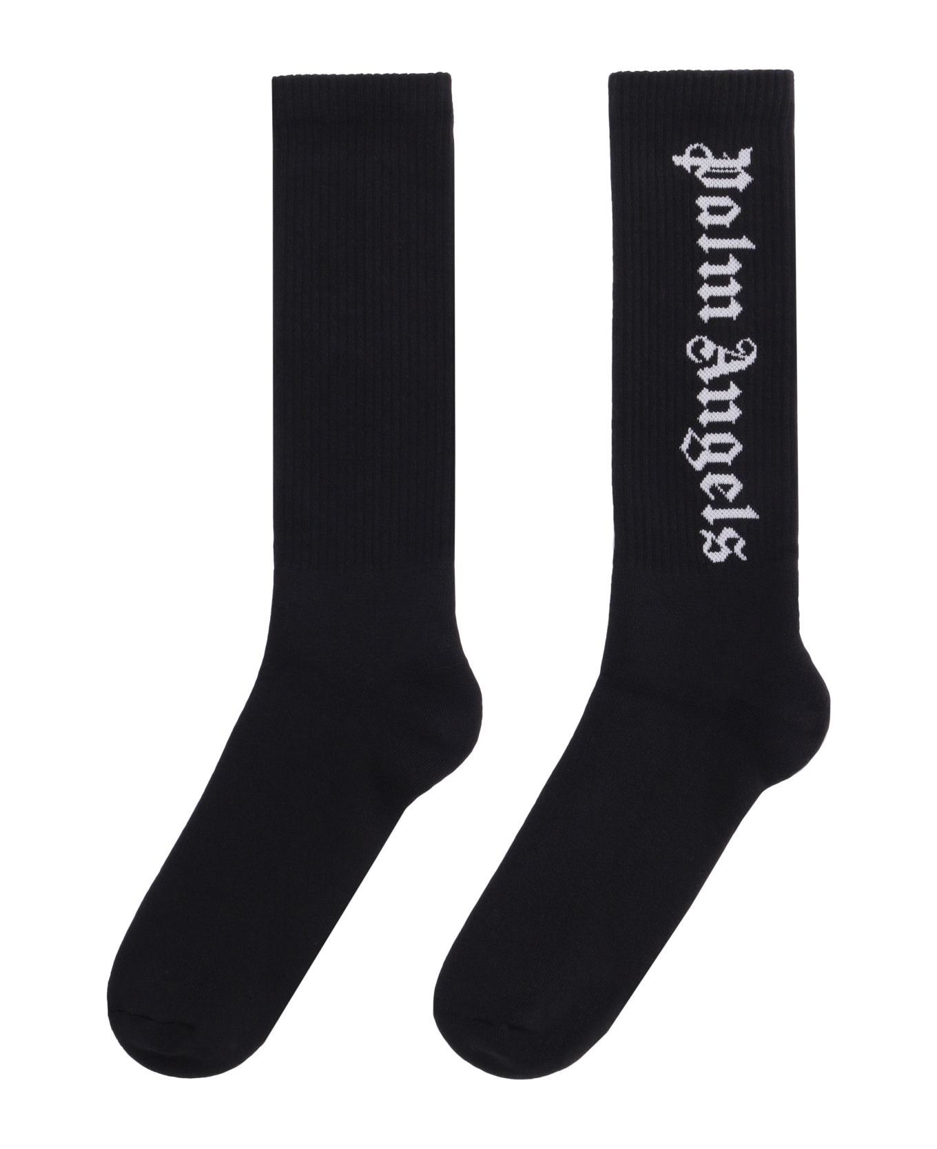Palm Angels Cotton Socks - BLACK