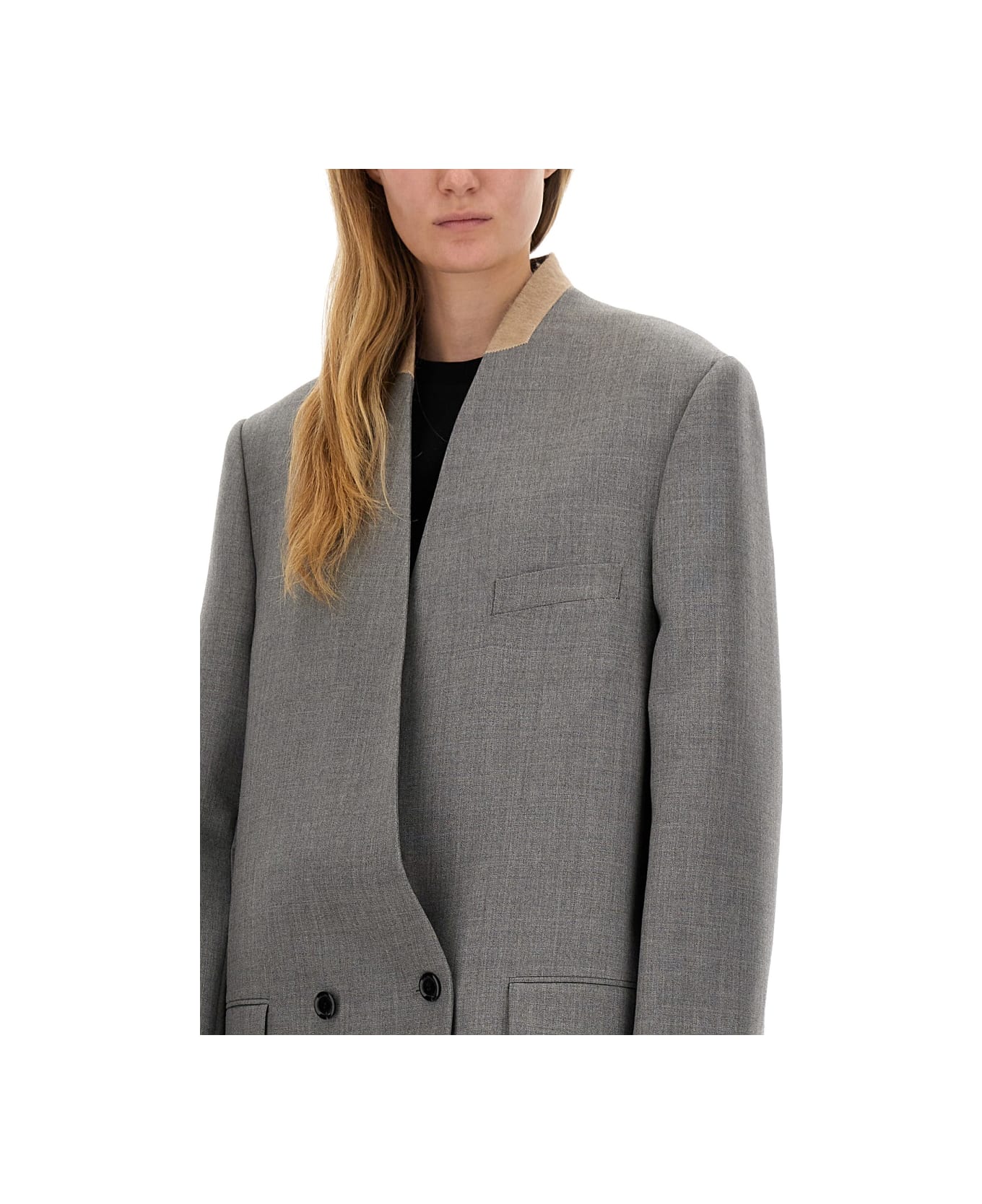 Moschino Wool Coat - GREY