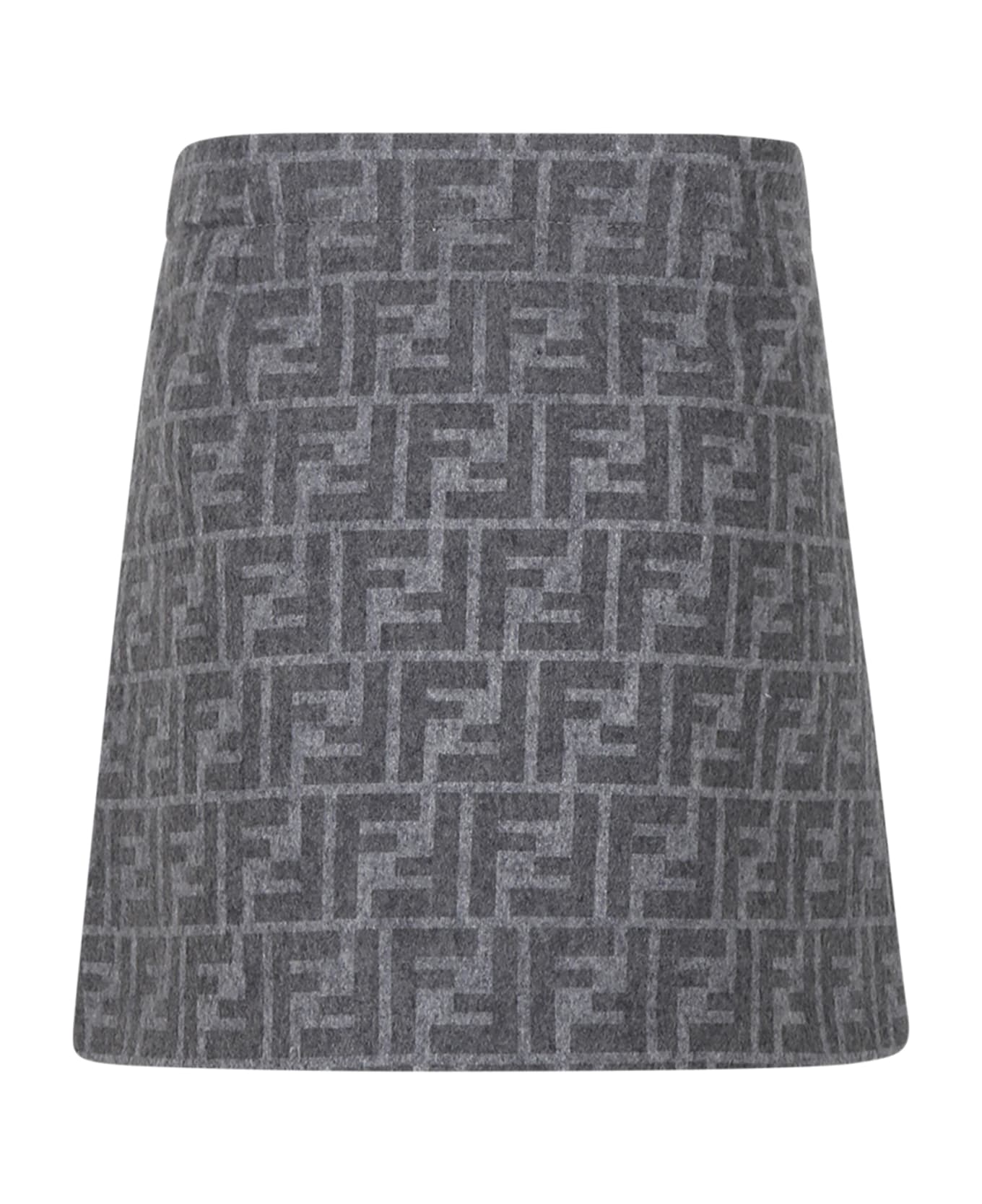 Fendi Grey Skirt For Girl - Grey
