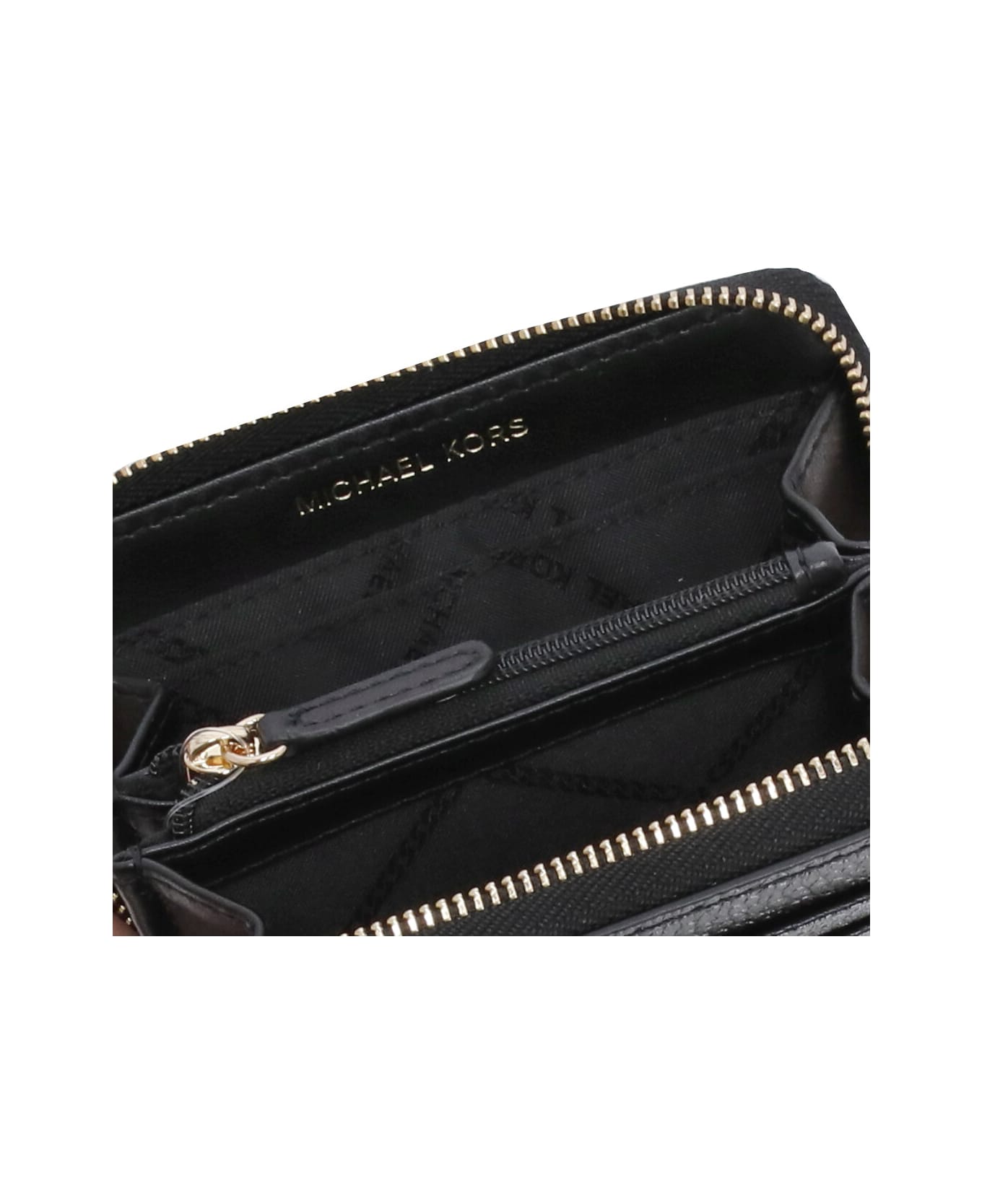 Michael Kors Grainy Leather Wallet - BLACK 財布