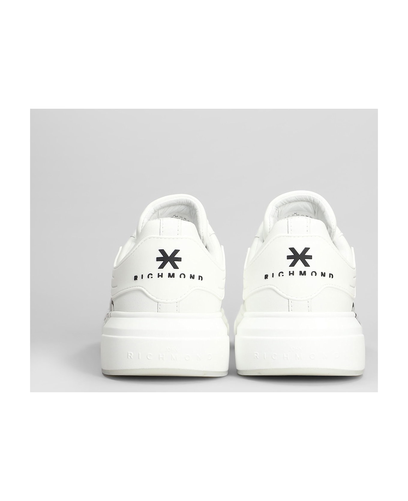John Richmond Sneakers In White Leather - white