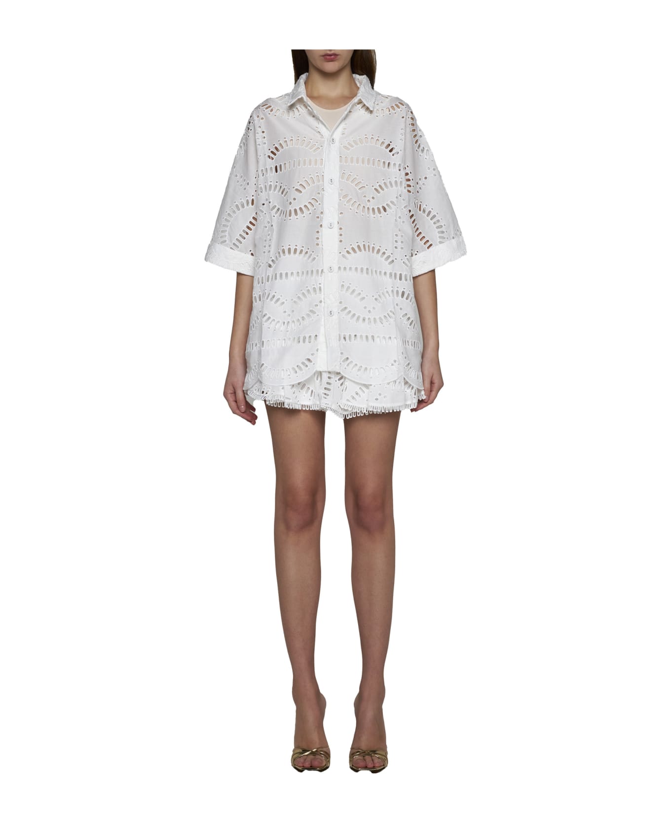 Charo Ruiz Shirt - White samoa シャツ
