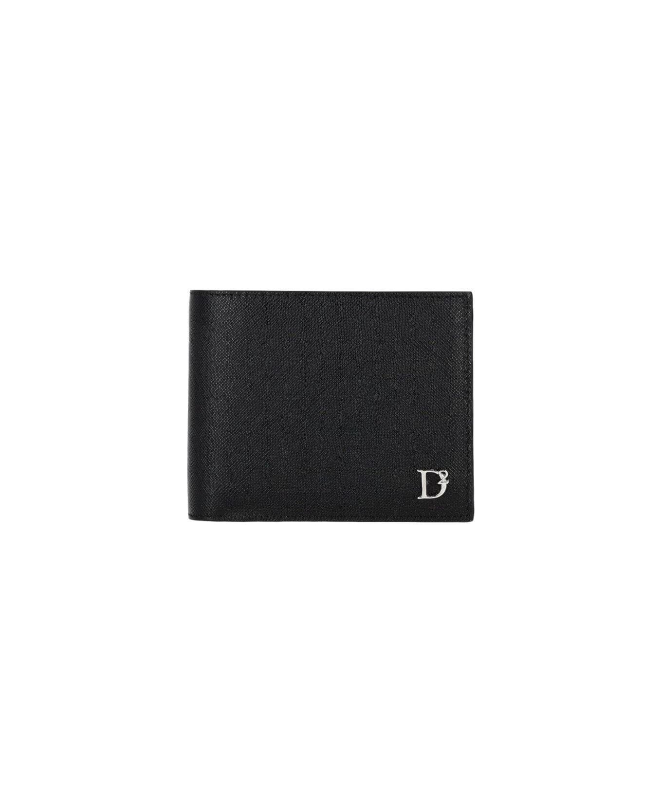 Dsquared2 Logo-plaque Bi-fold Wallet - Nero 財布