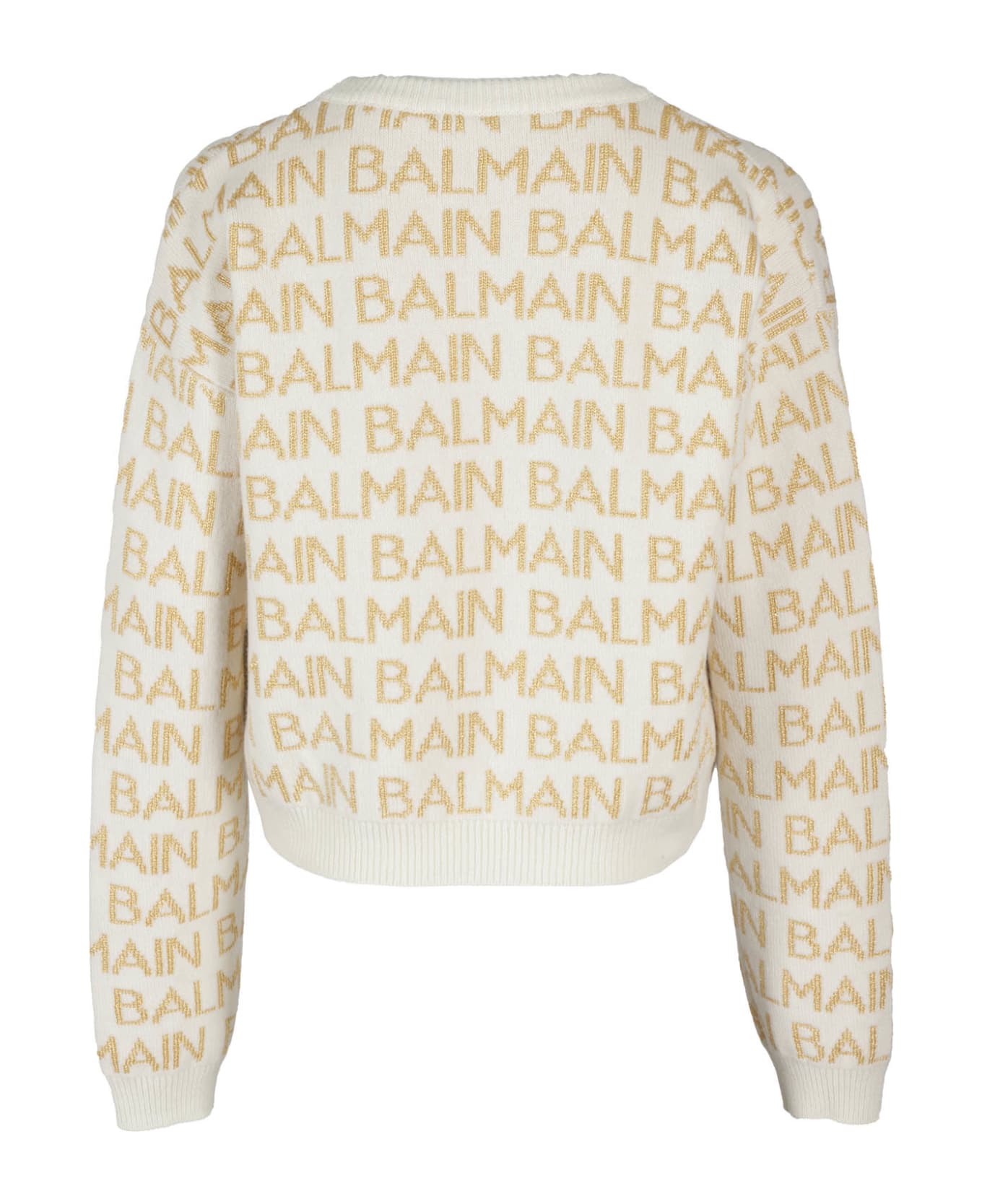 Balmain Maglia - Or Ivory Gold ニットウェア＆スウェットシャツ