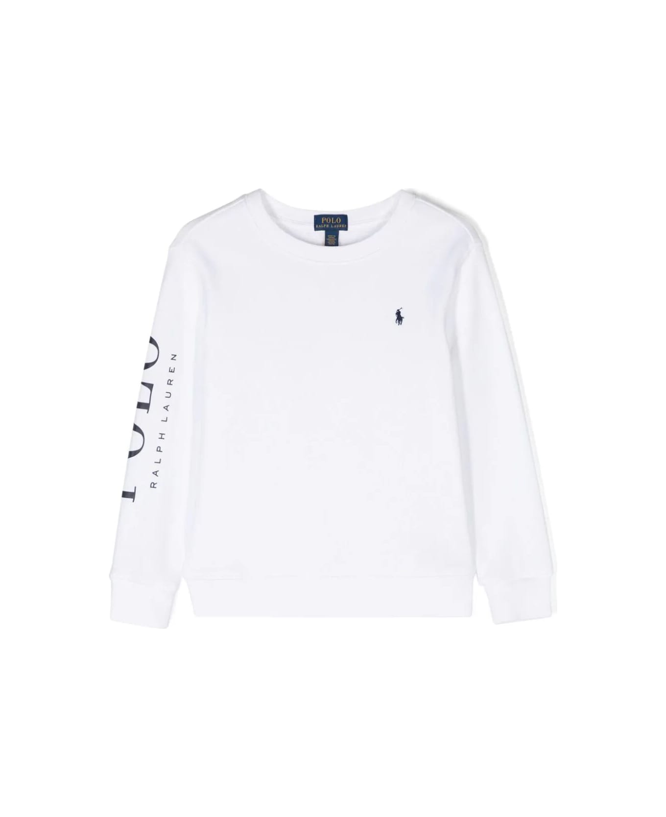 Polo Ralph Lauren Ls Cn Knit Shirts Sweatshirt - White