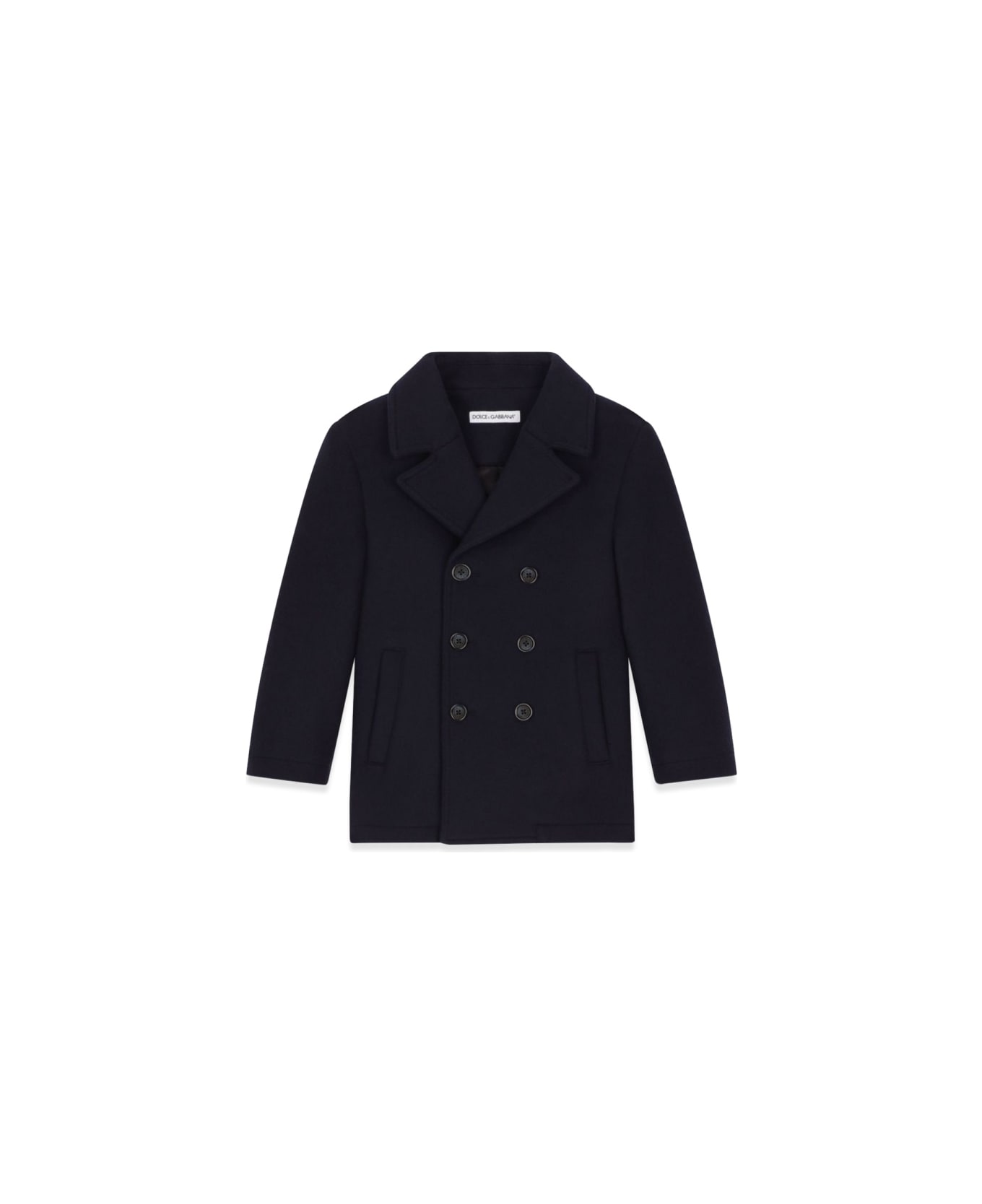 Dolce & Gabbana Double-breasted P-coat - BLUE