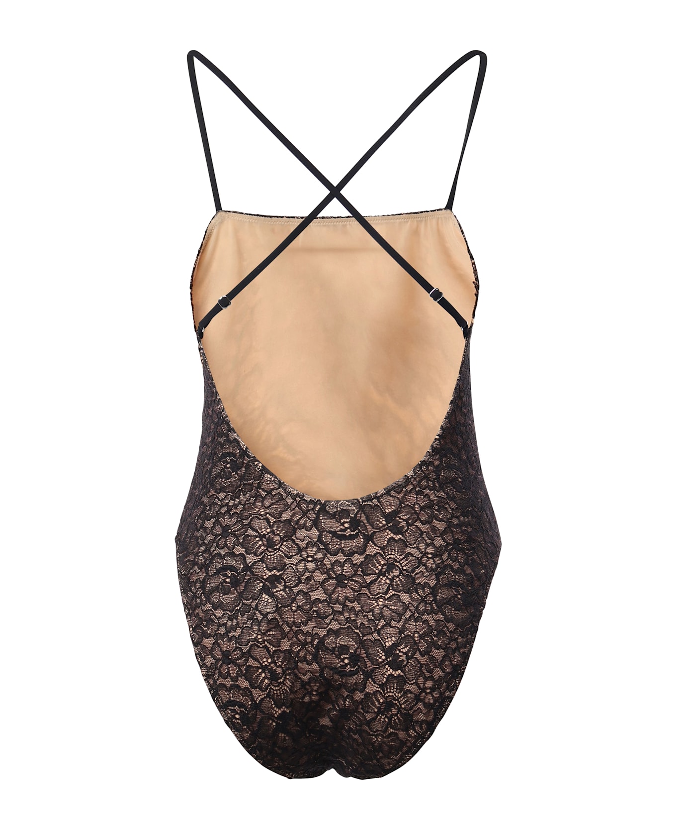 Dolce 
Gabbana Lace One-piece Swimsuit - Black