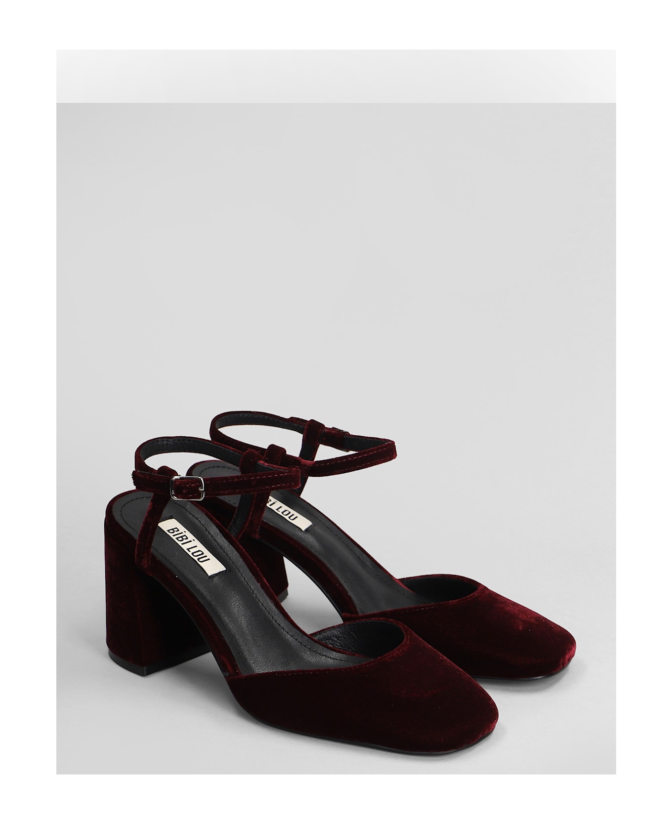 Bibi Lou Emily Pump 80 Pumps In Bordeaux Velvet - bordeaux