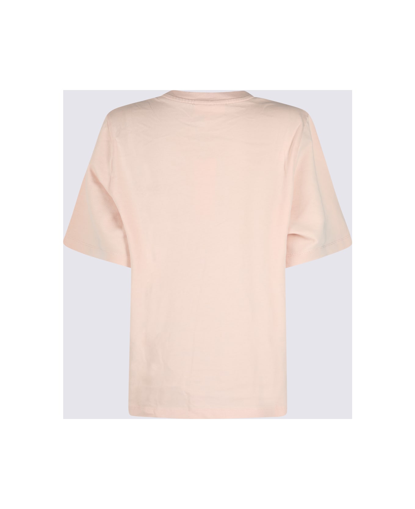 Maison Kitsuné Beige Cotton T-shirt - PASTURE ROSE