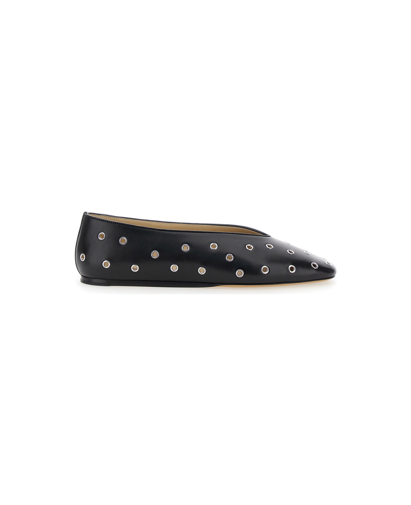 Le Monde Beryl 
regency
 Black Ballerinas With Eyelets In Leather Woman - Black