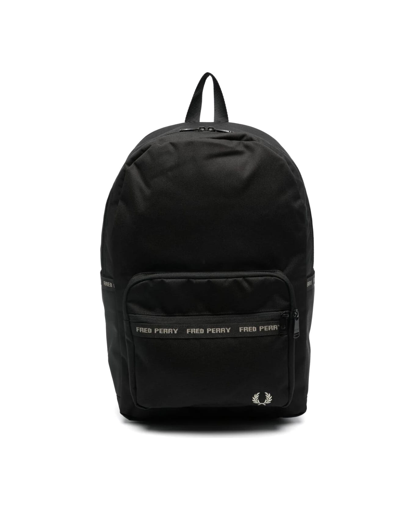 Fred Perry Fp Taped Backpack - Black Warm Grey