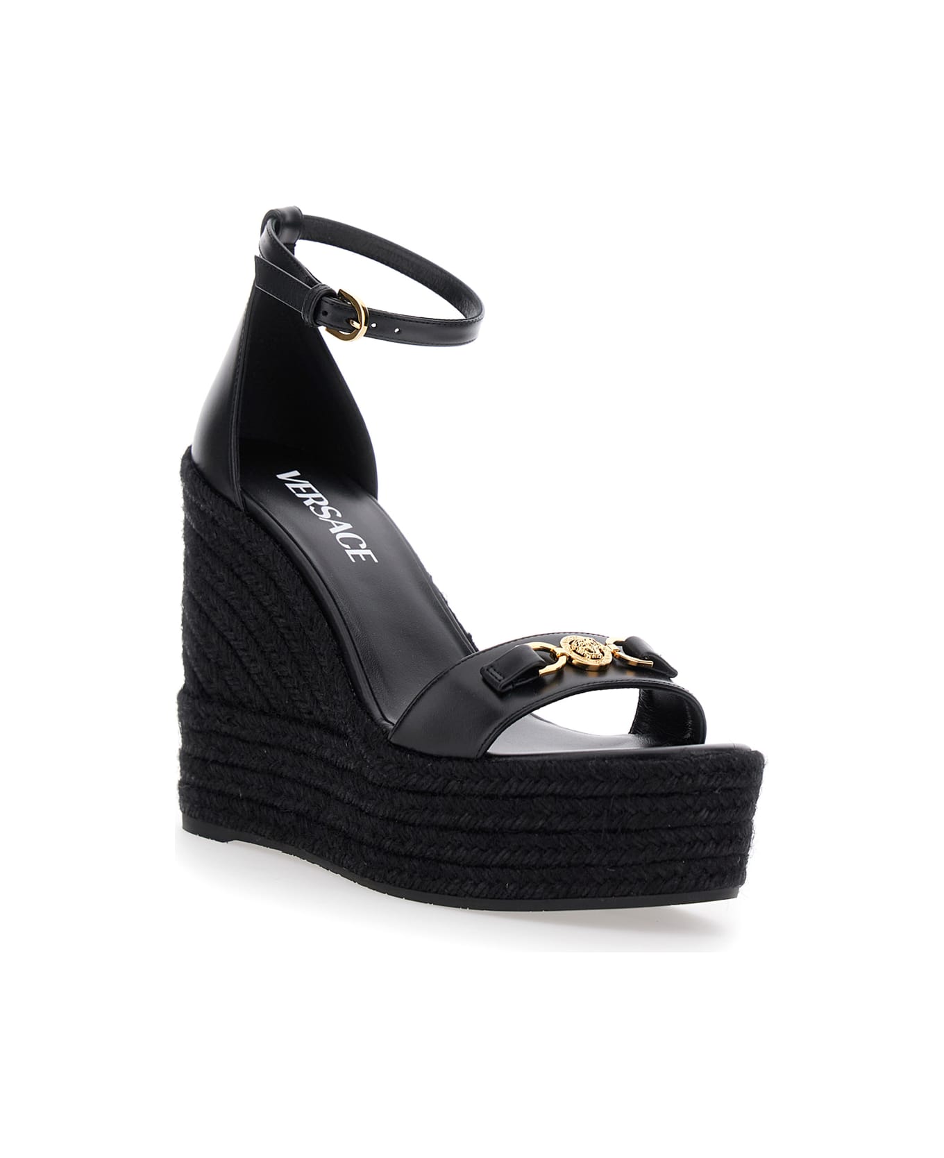 Versace Black Wedges - Black