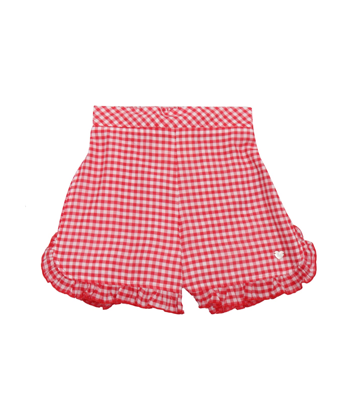 Monnalisa Vichy Shorts - RED