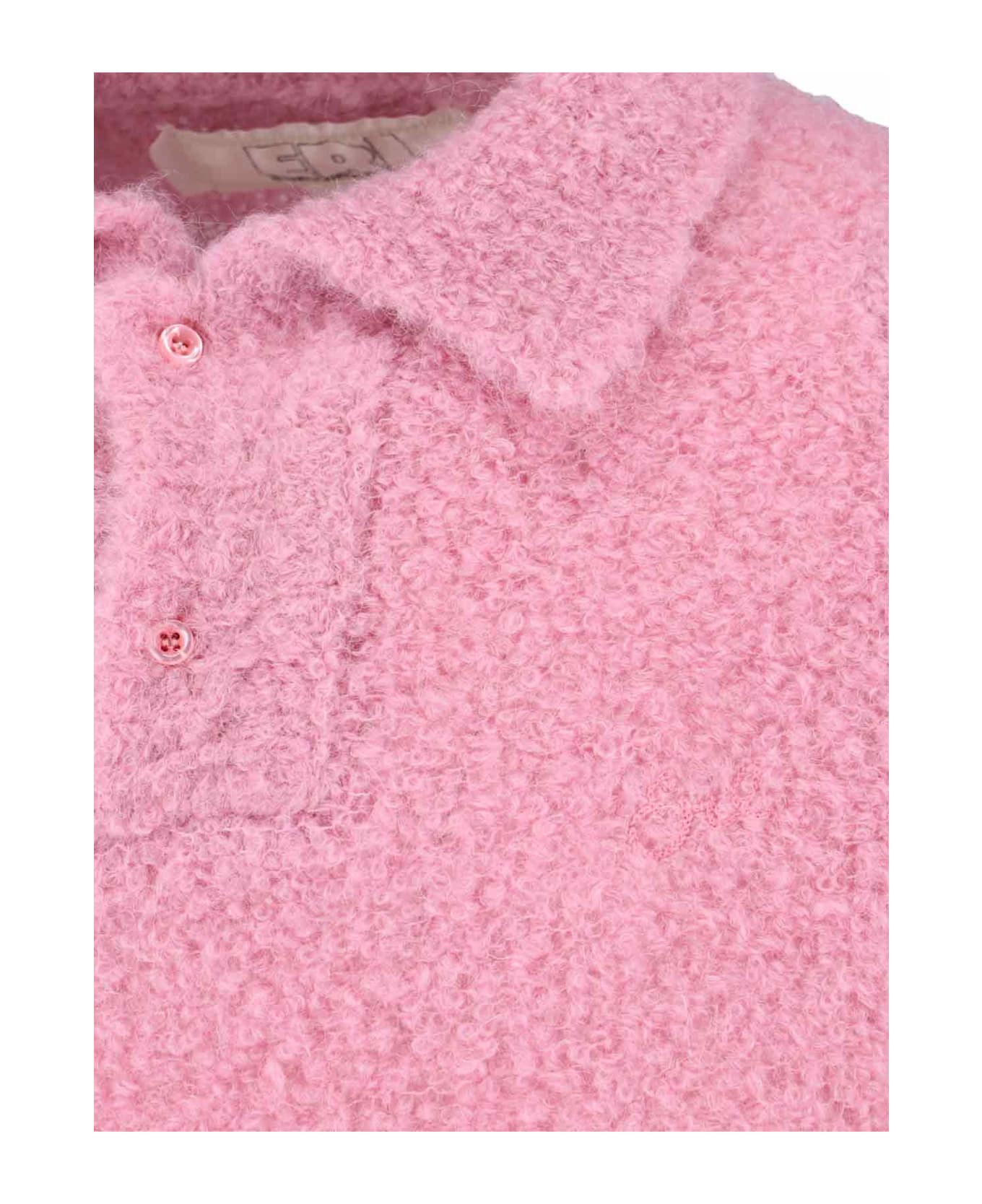 ERL Teddy Polo Shirt - Pink