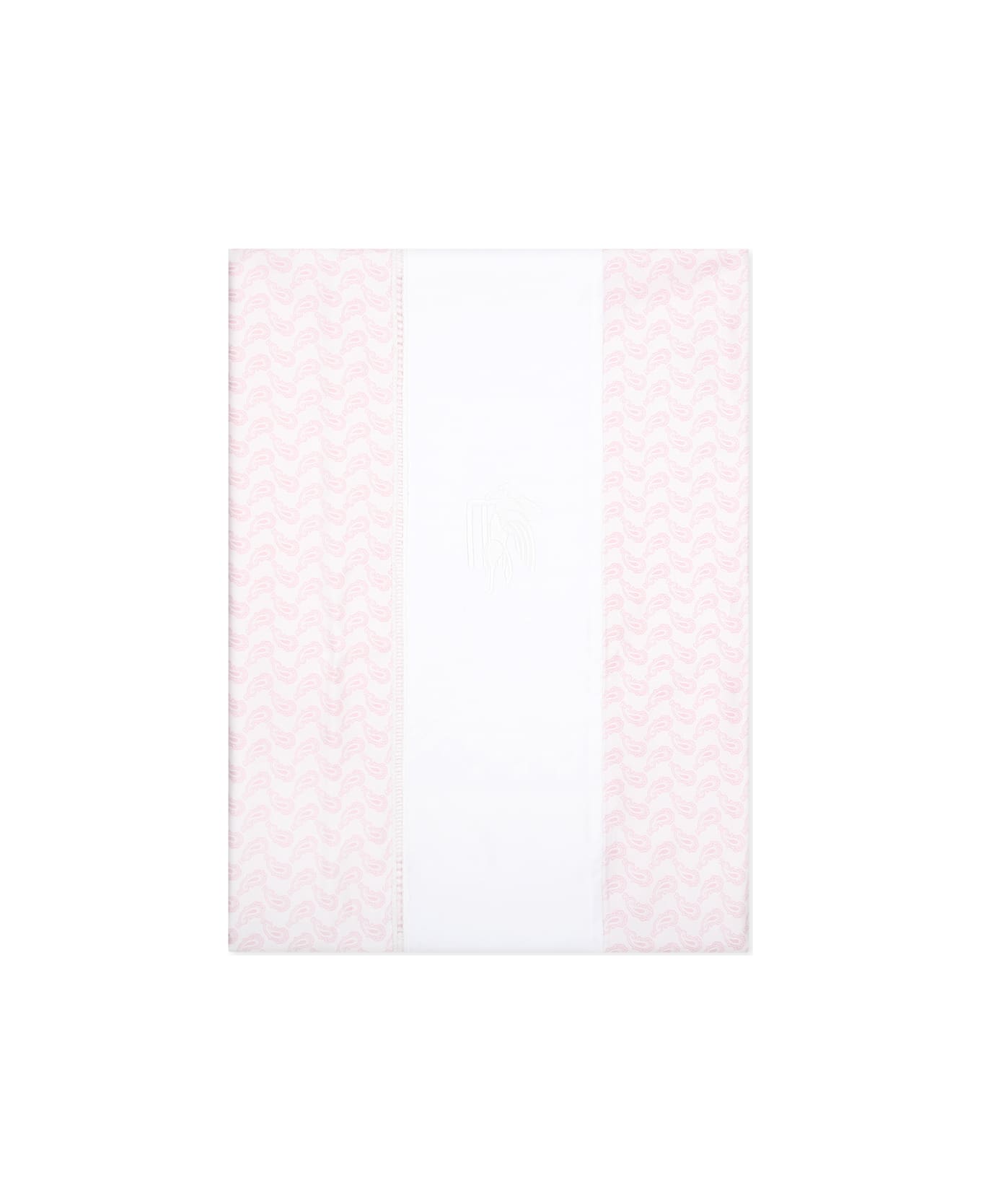 Etro Pink Sheet Set For Baby Girl With Paisley Pattern - Pink