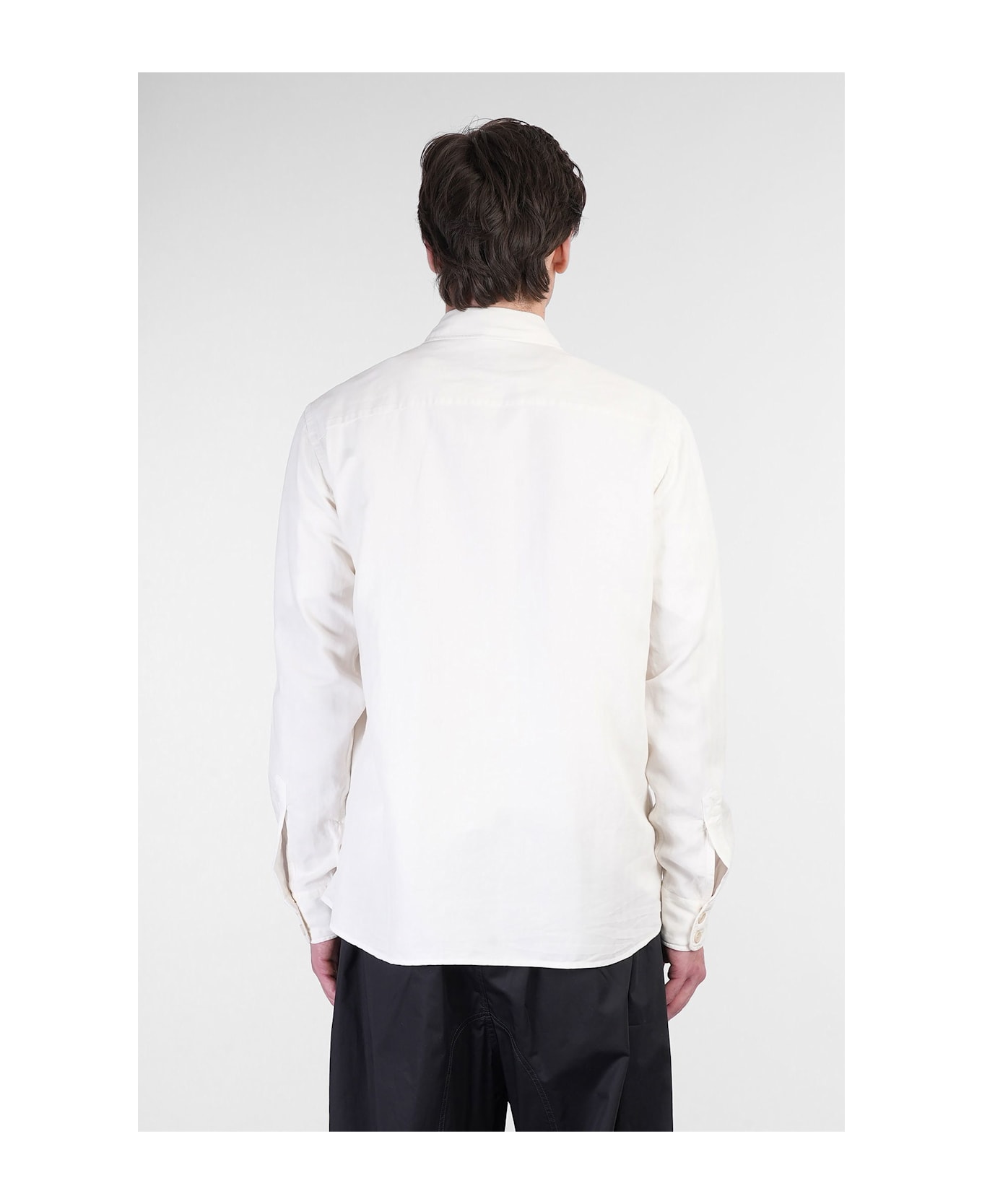 Aspesi Glenn Shirt In Beige Linen - beige