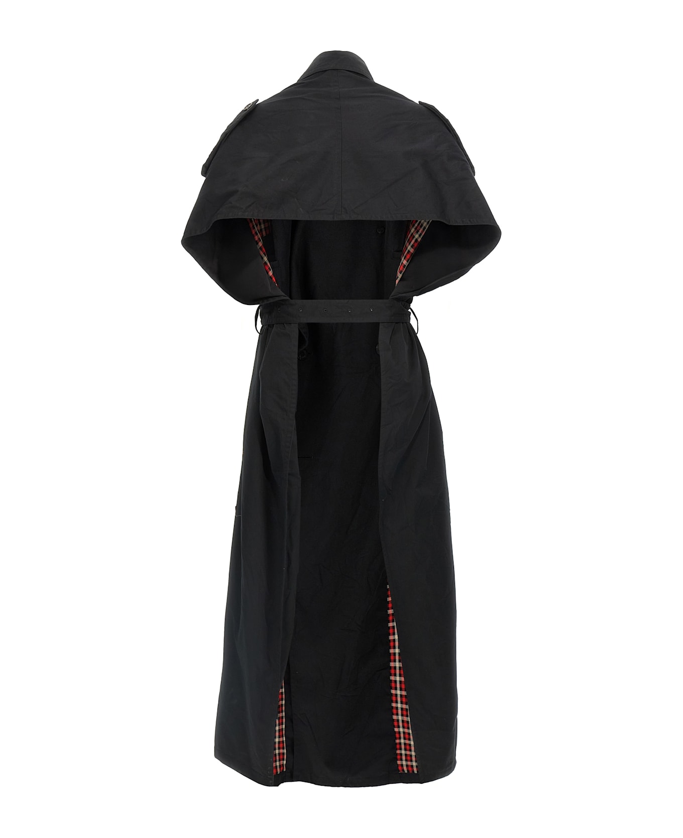 Balenciaga Stole Trench Coat - Black  