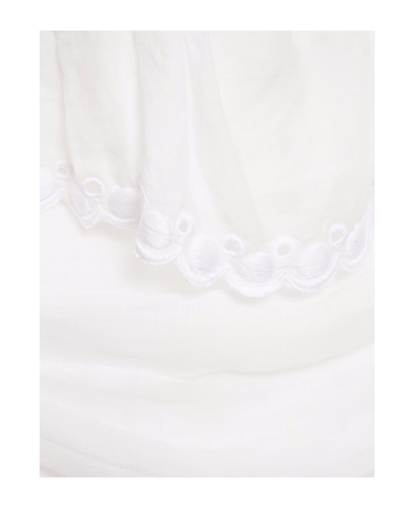 Isabel Marant White Ramie Minidress - Bianco