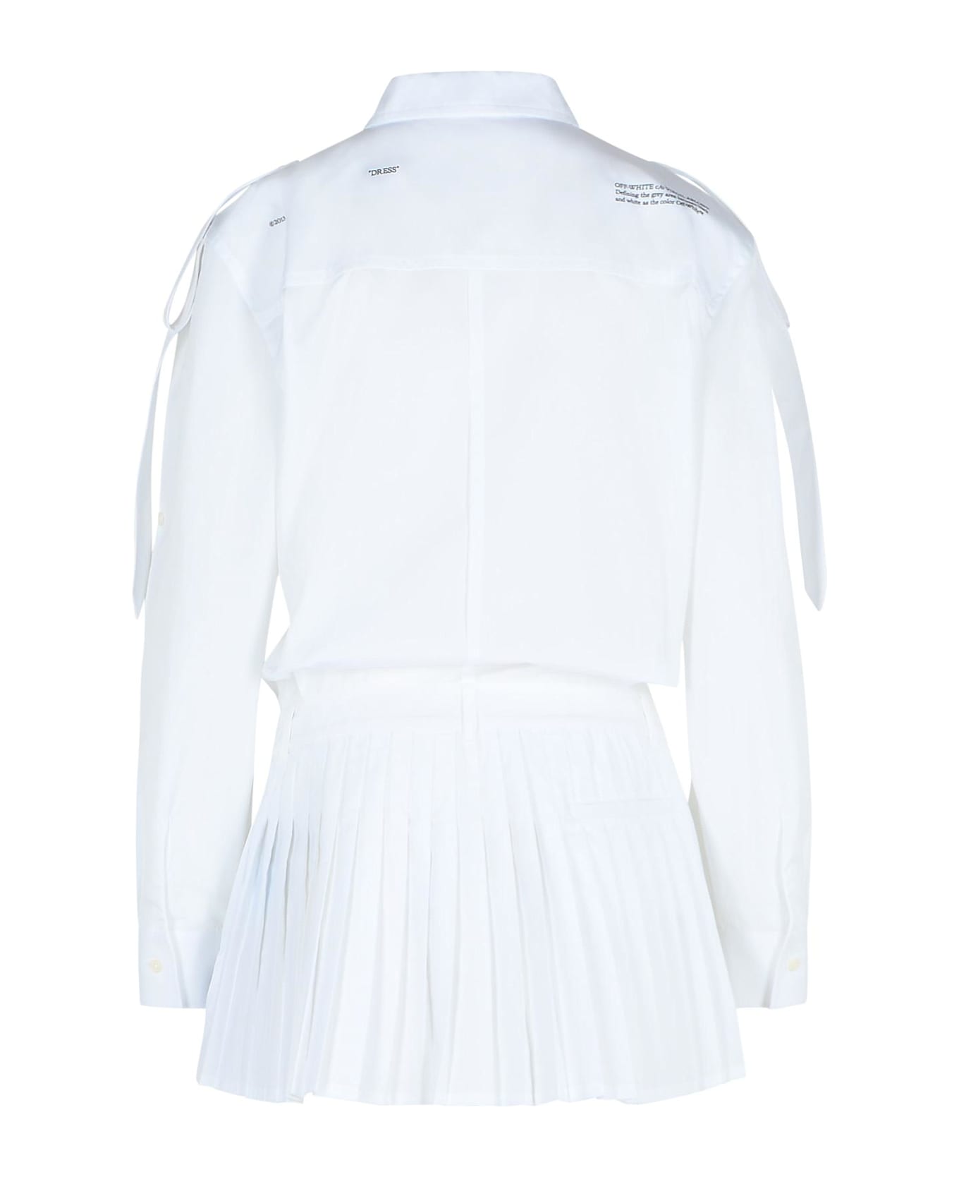 Off-White 
savana
 White Cotton Dress - White