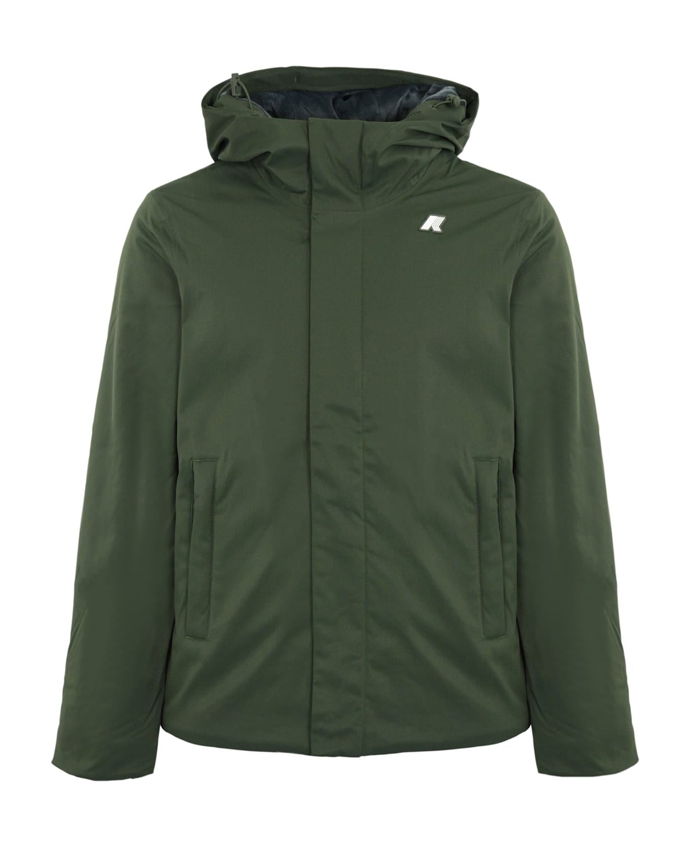 K-Way Jacko Marmotta Jacket In Twill - Green
