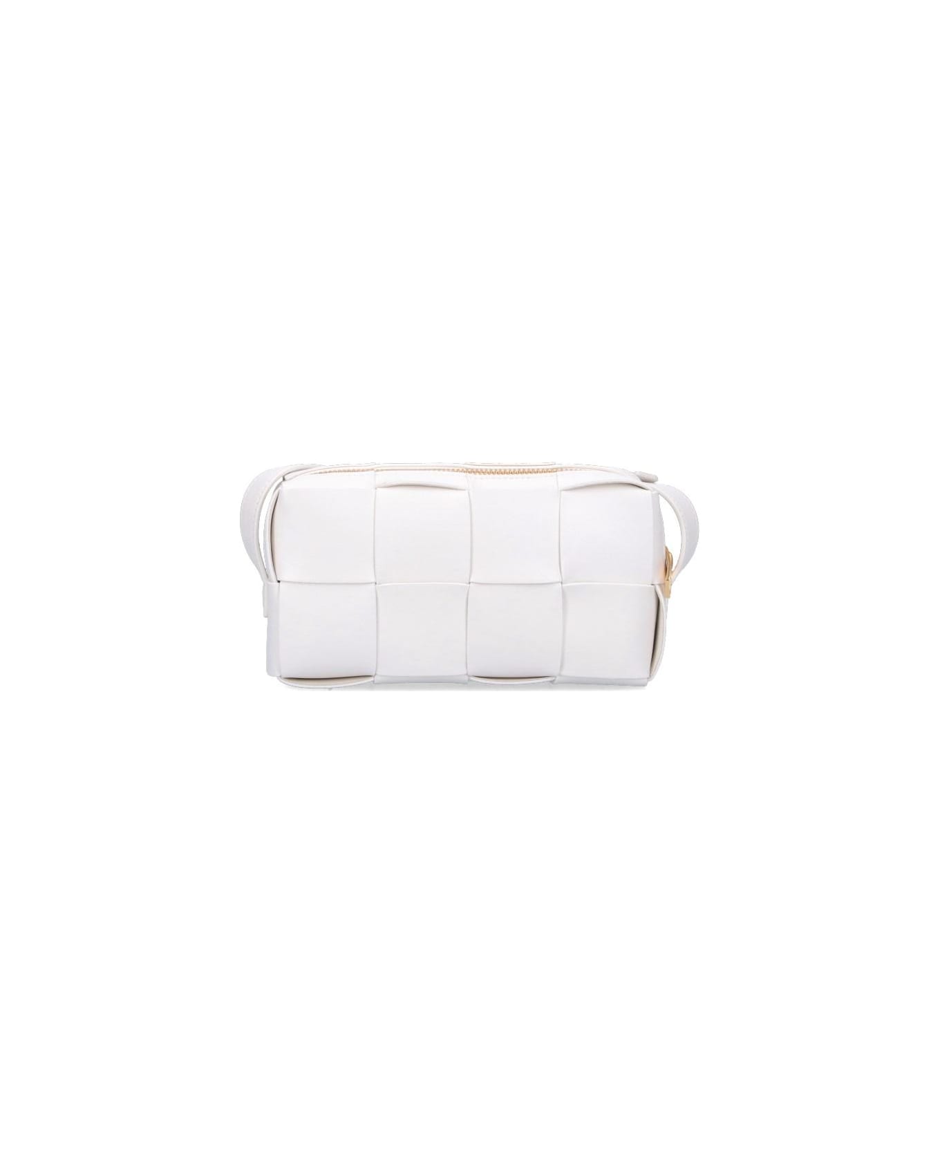Bottega Veneta Cassette Shoulder Bag - White-gold