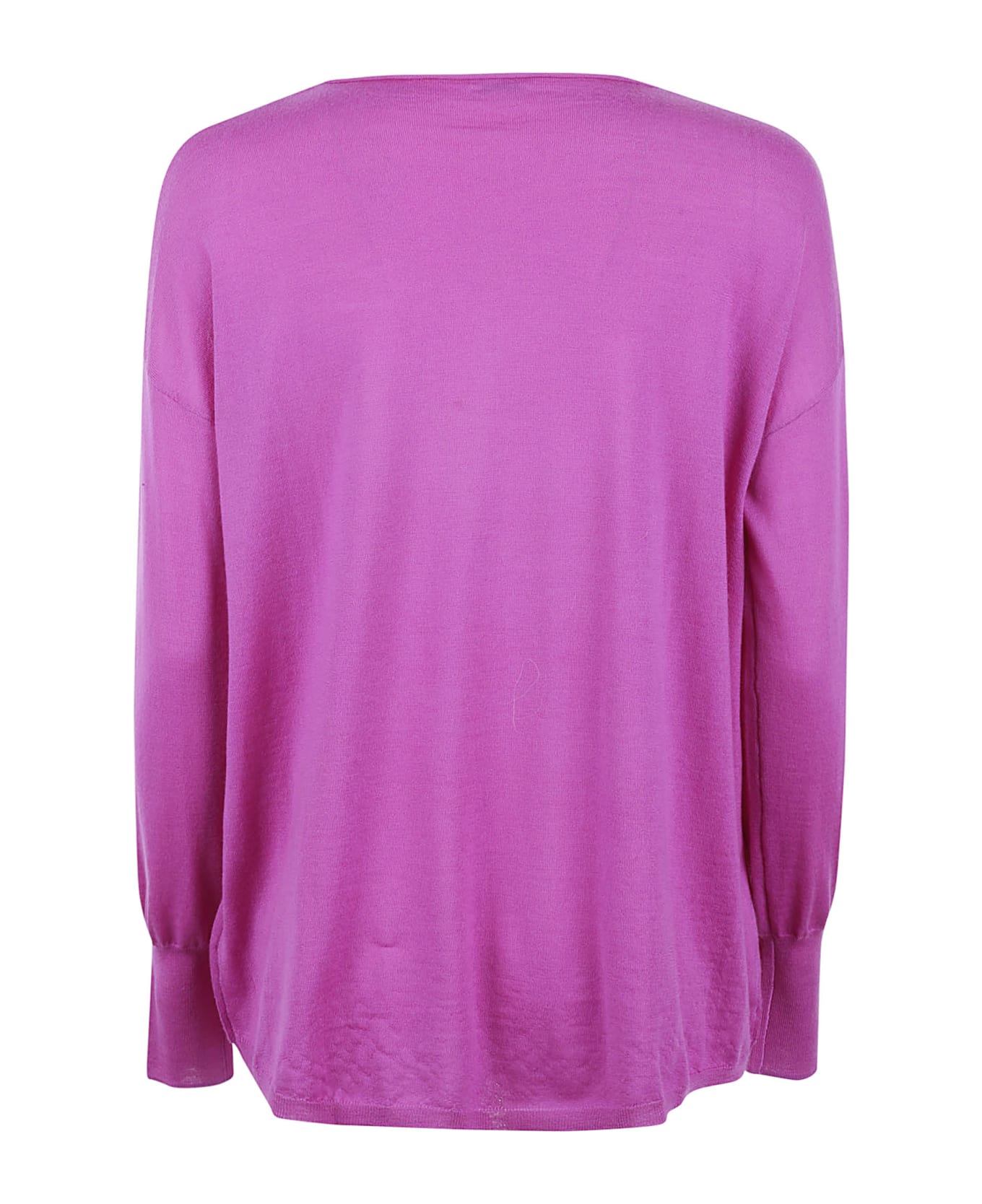 Aspesi Slim Fit Plain Sweater - Fuchsia ニットウェア