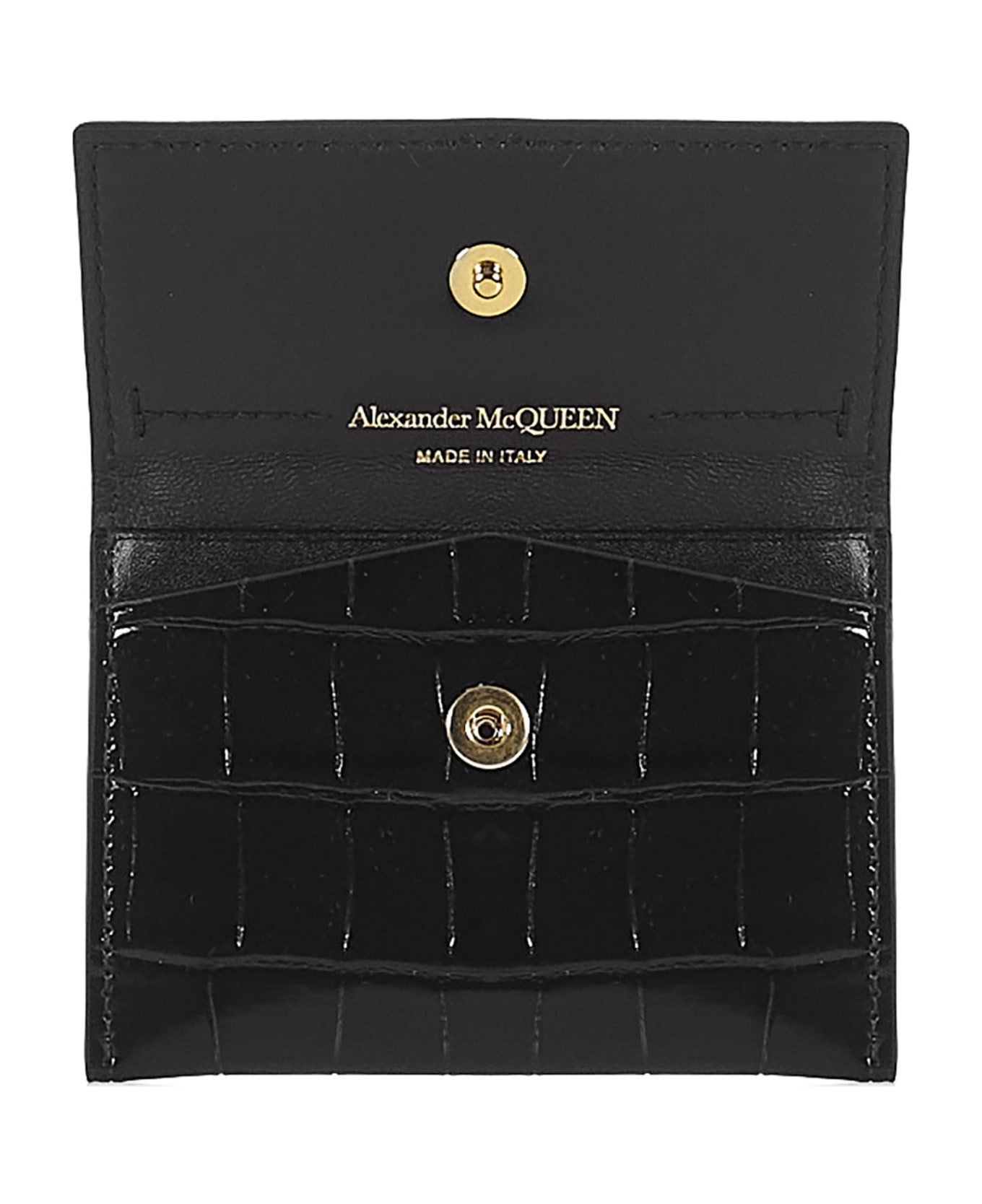 Alexander McQueen Messenger Skull Cardholder - Black