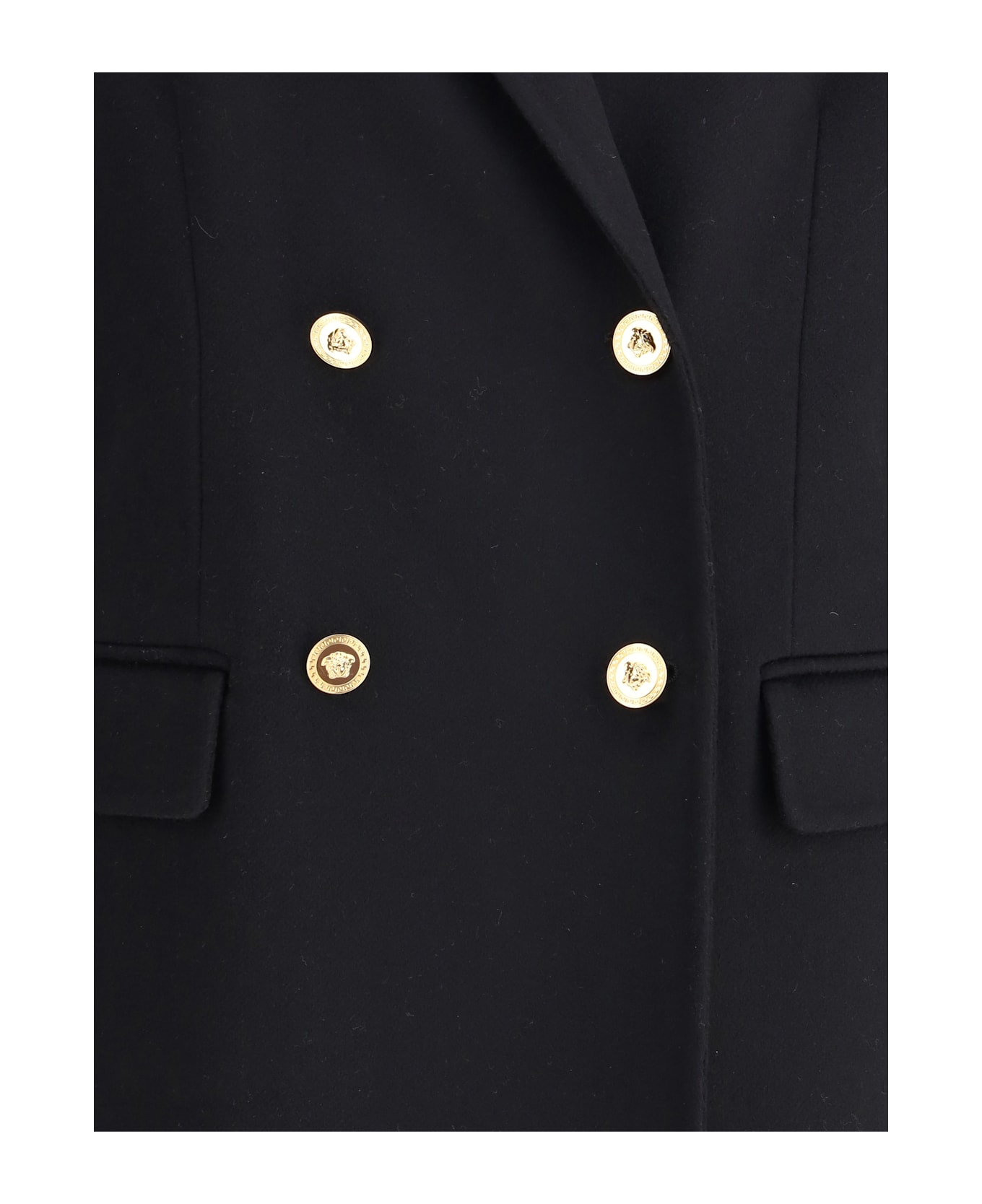 Versace Wool And Cachemire Double-breasted Coat