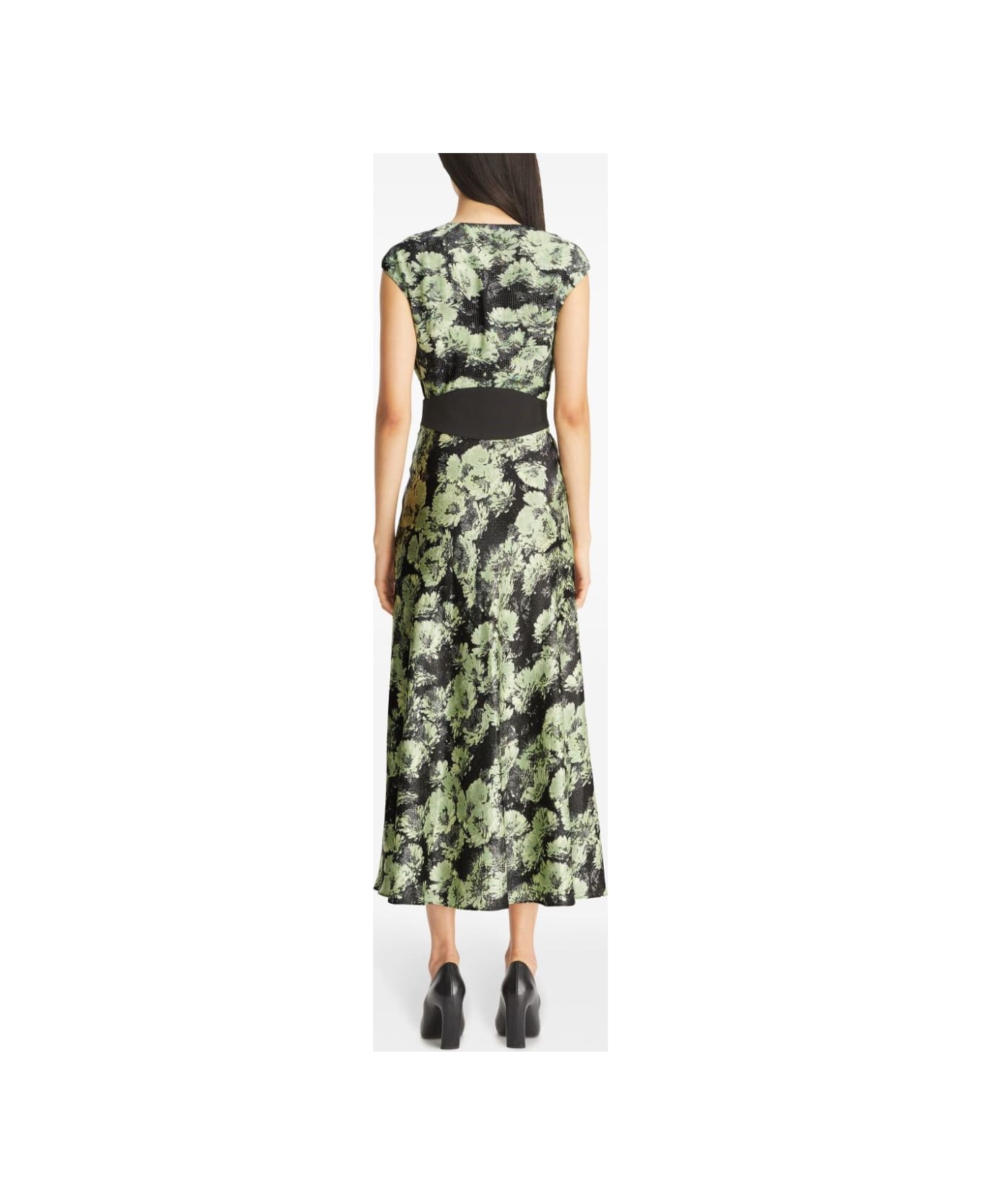Tory Burch Printed Midi Dress - Green