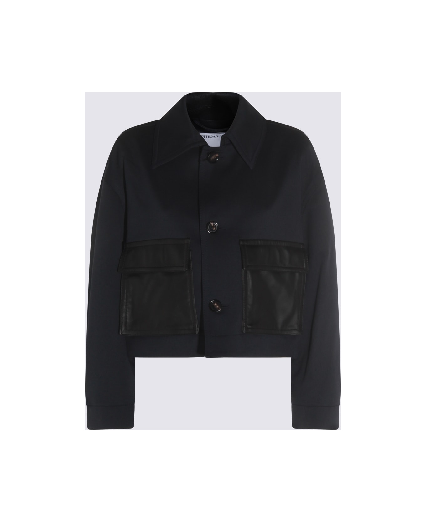 Bottega Veneta Blue Cotton Casual Jacket - Blue