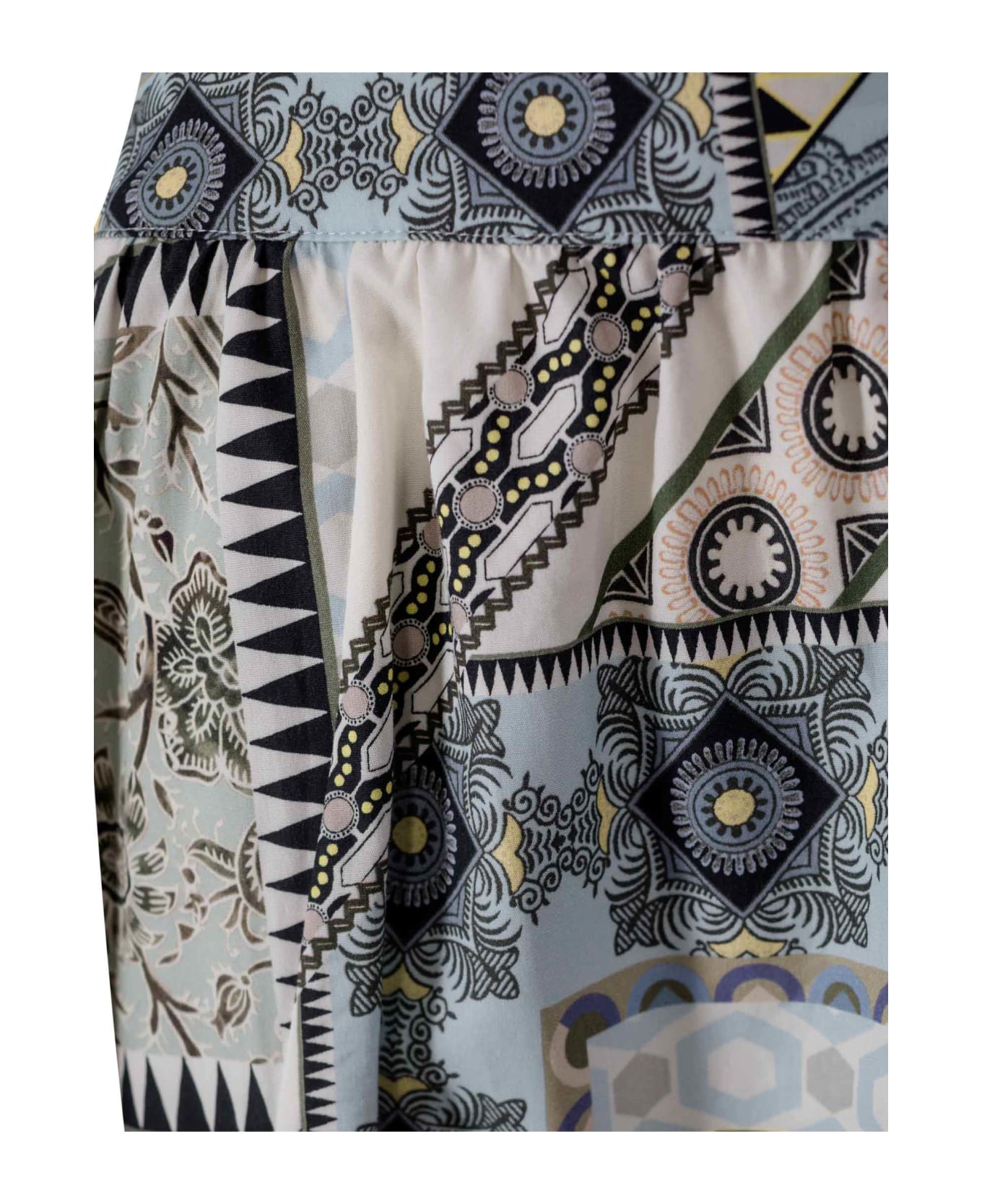 Etro Geometric Print Cotton Skirt