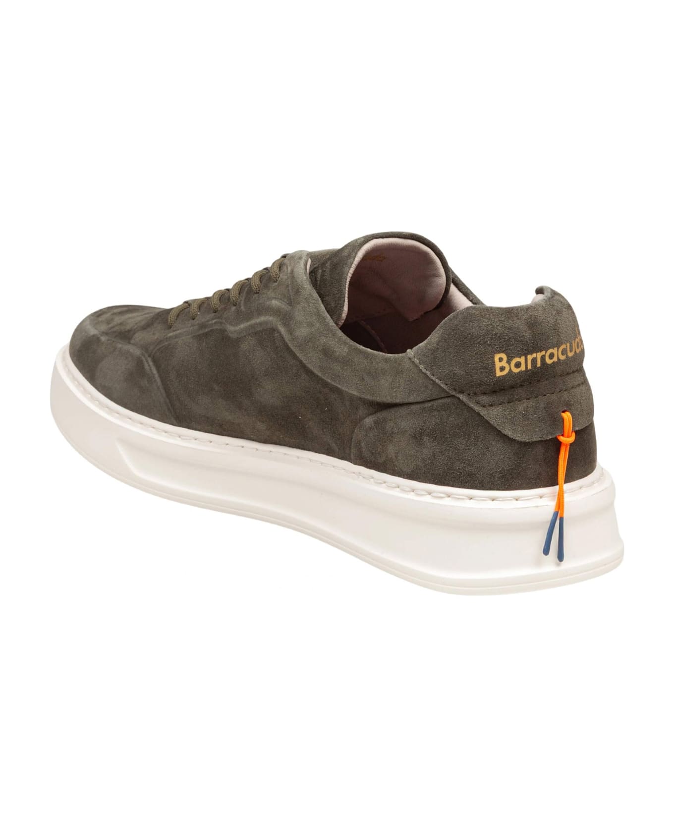 Barracuda Phoenix Suede Sneakers In Military Green - MILITARY