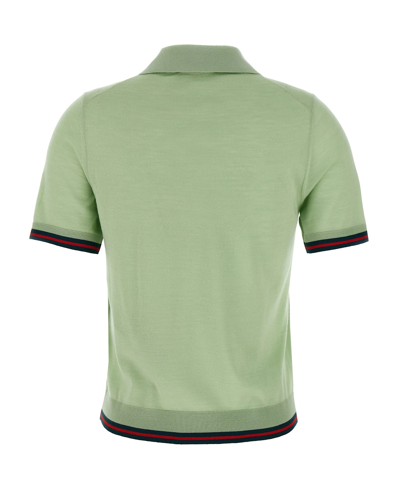 Gucci Knitted Polo Shirt - Green