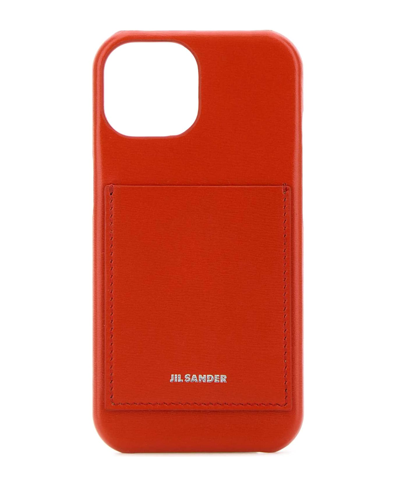 Jil Sander Red Leather Iphone 15 Cover - 626