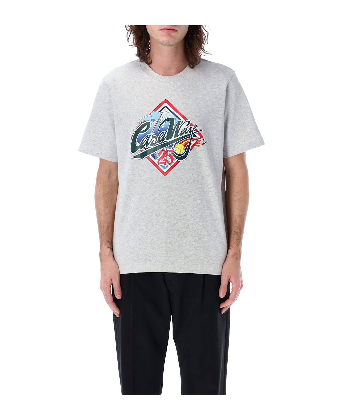 Casablanca Casa Way World Series Printed T-shirt - GREY