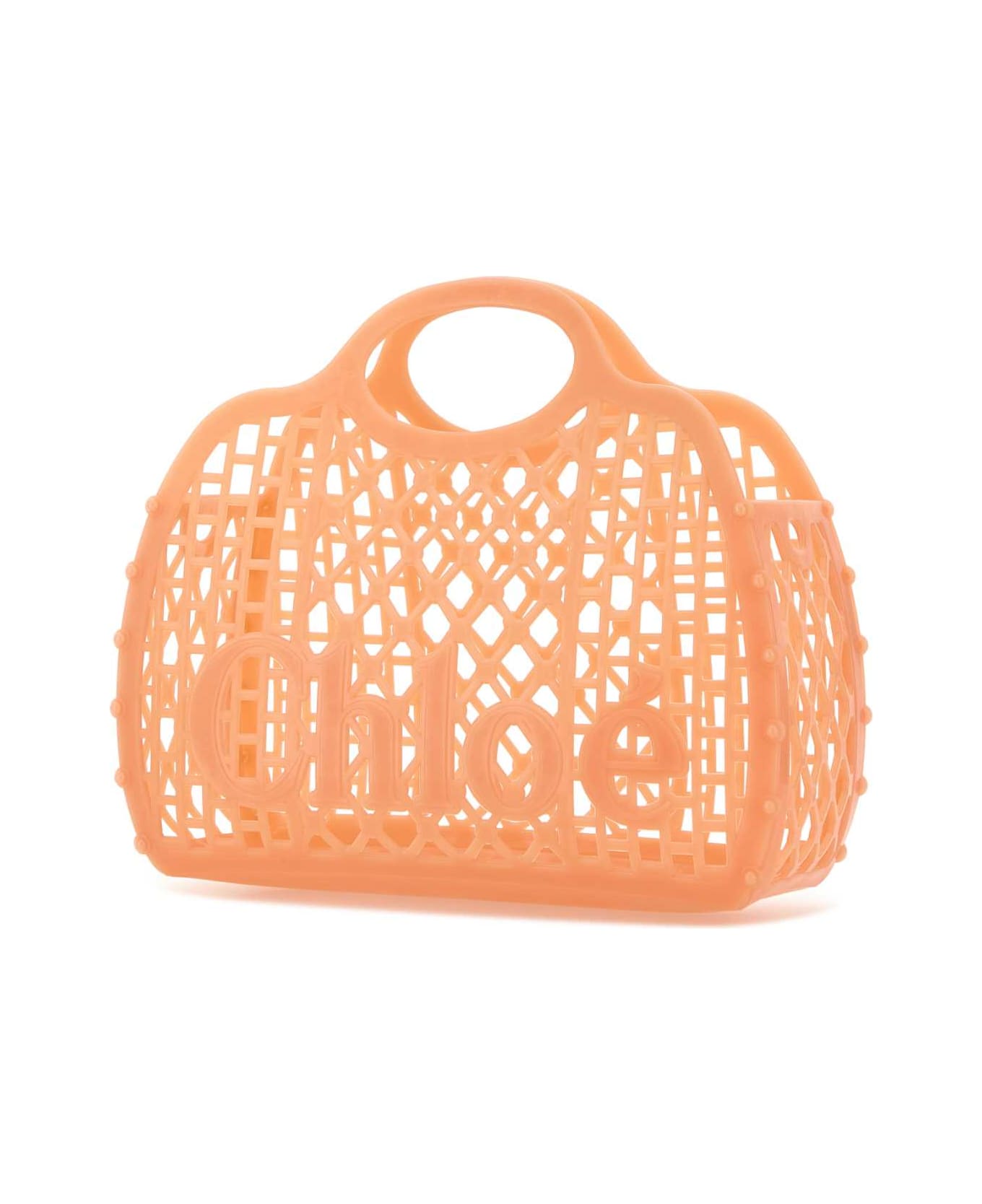Chloé Orange Rubber Chloã© Cage Handbag - BLUSHYBEIGE