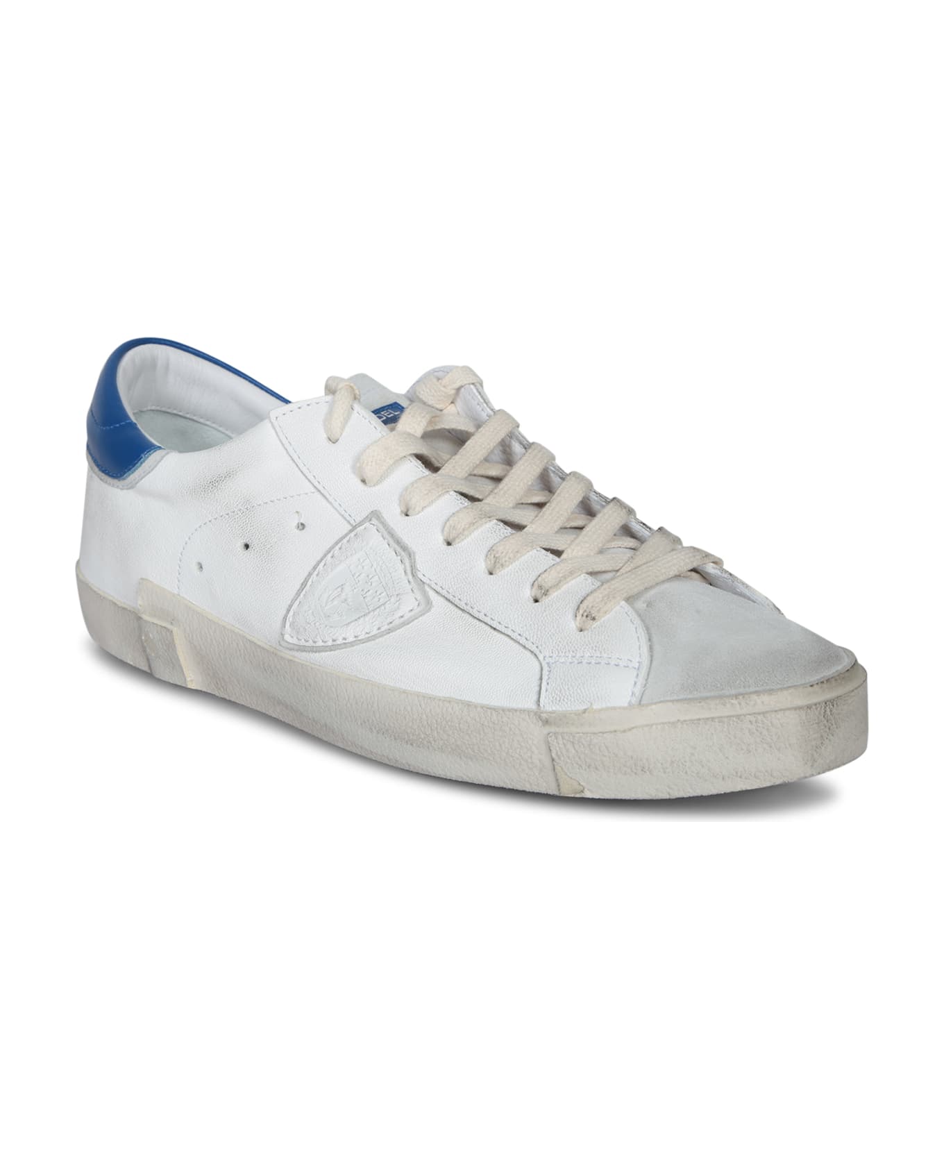 Philippe Model Prsx Low White-blue Sneakers - White